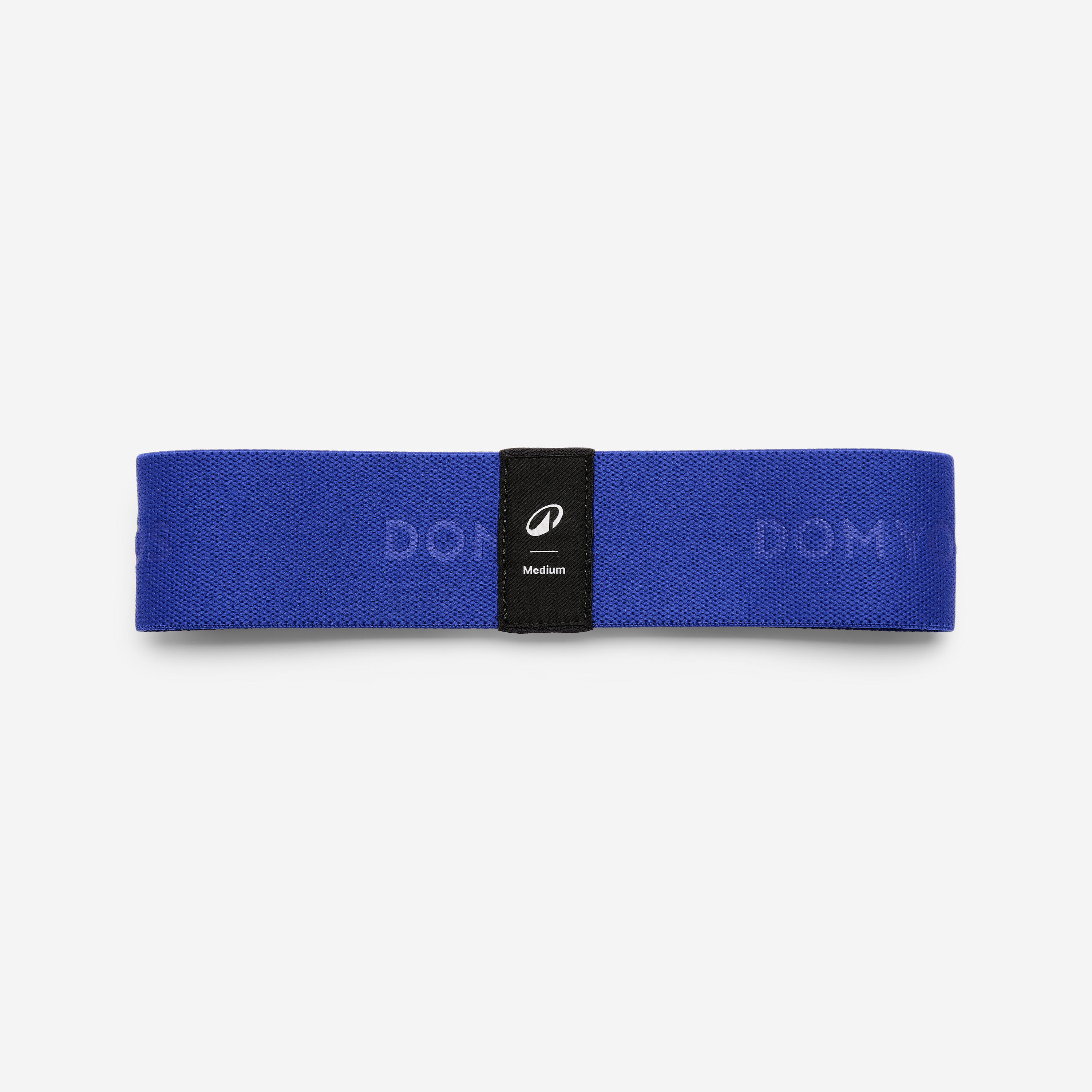 Fitness Medium-Resistance Fabric Band for Glutes - Dark Blue