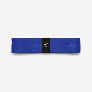 Banda Elástica Fitness Azul Oscuro Textil Glúteos Resistencia Moderada