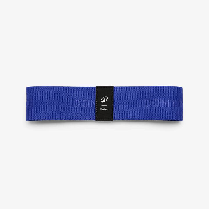 CORENGTH Textiel weerstandsband voor de billen gemiddelde weerstand donkerblauw