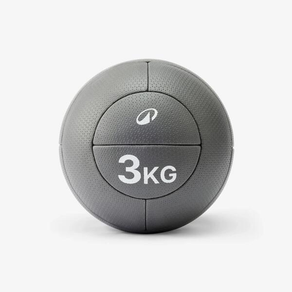 Grey textured medicine ball