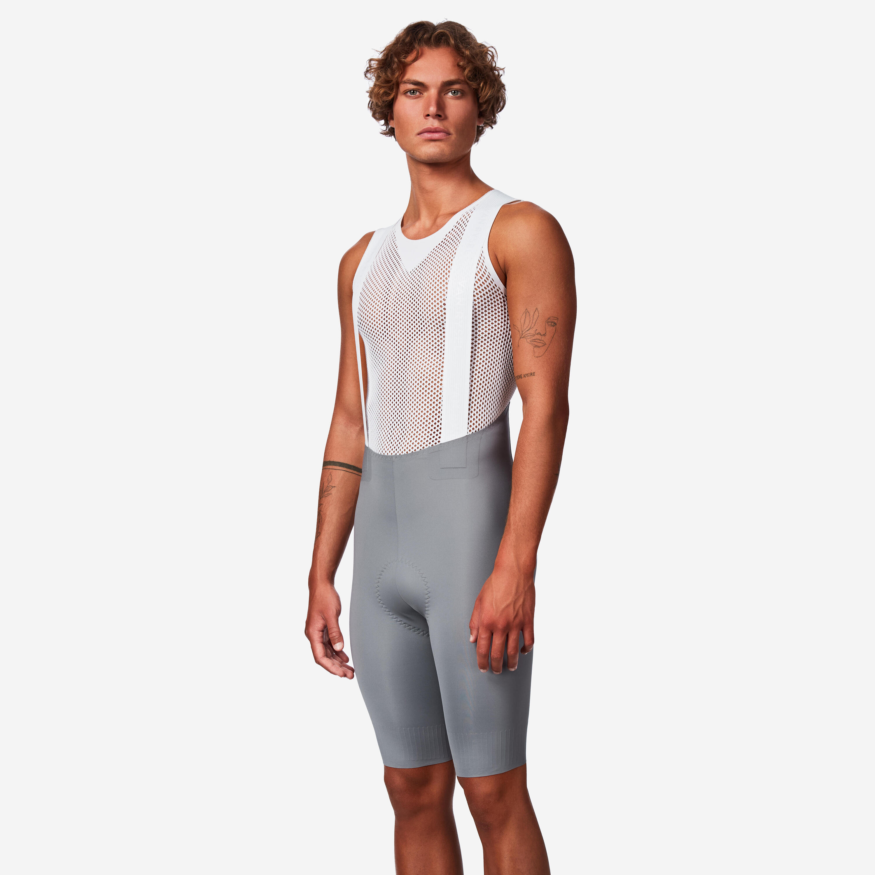 Men's road cycling shorts, RCR-R 5 grey