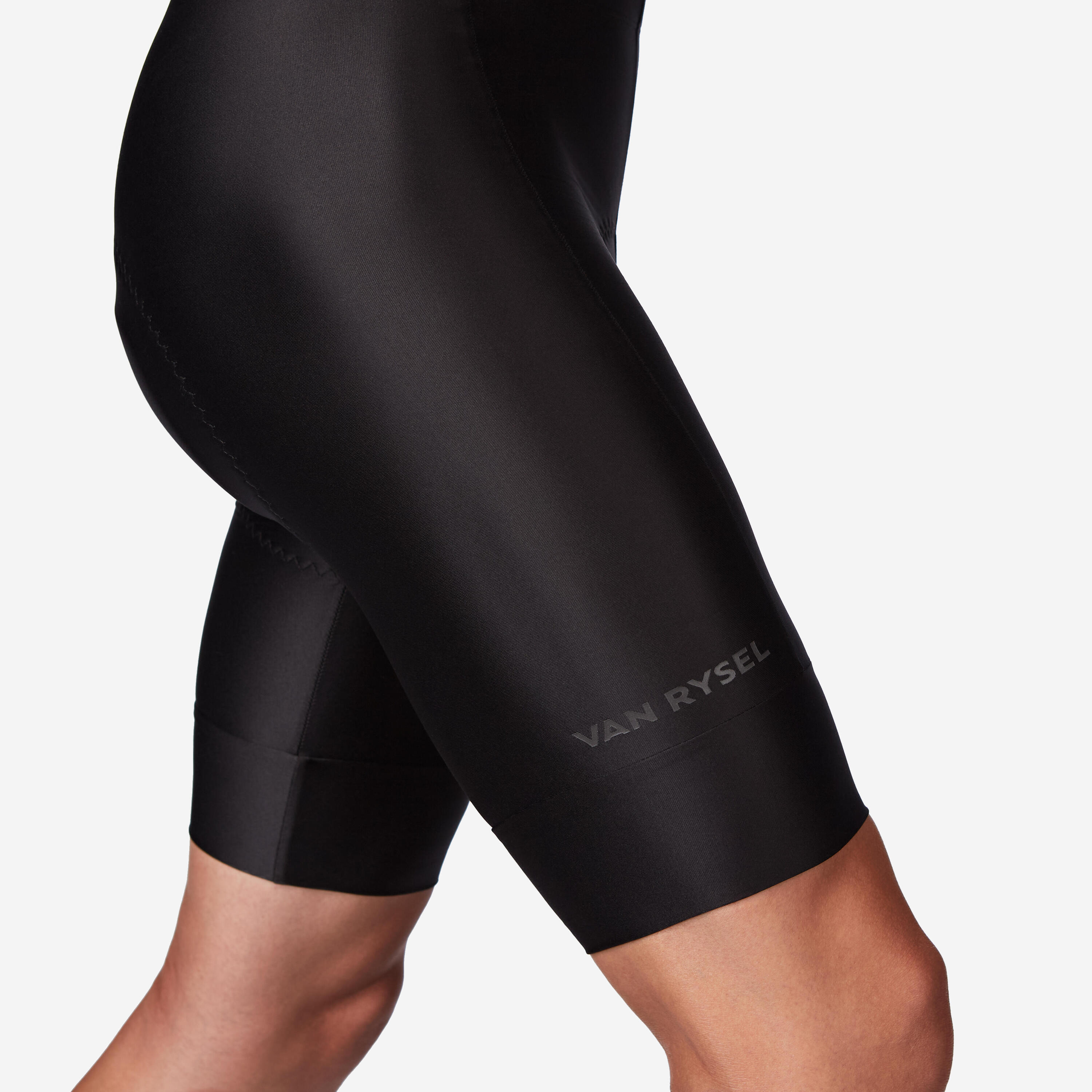 Cosciali ciclismo uomo ESSENTIAL neri 3/4