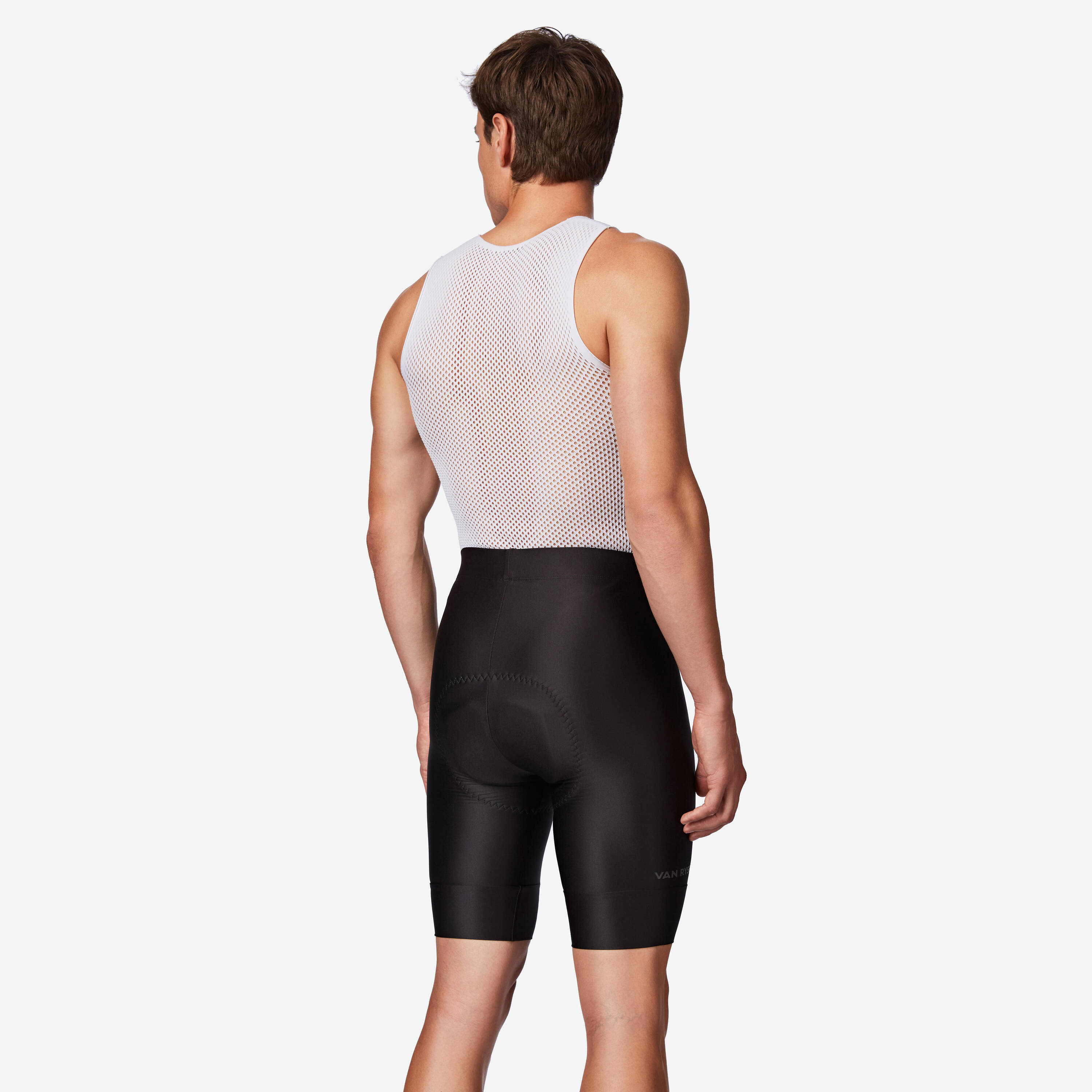 Men's Road Cycling Bibless Shorts Essential - Black -  2