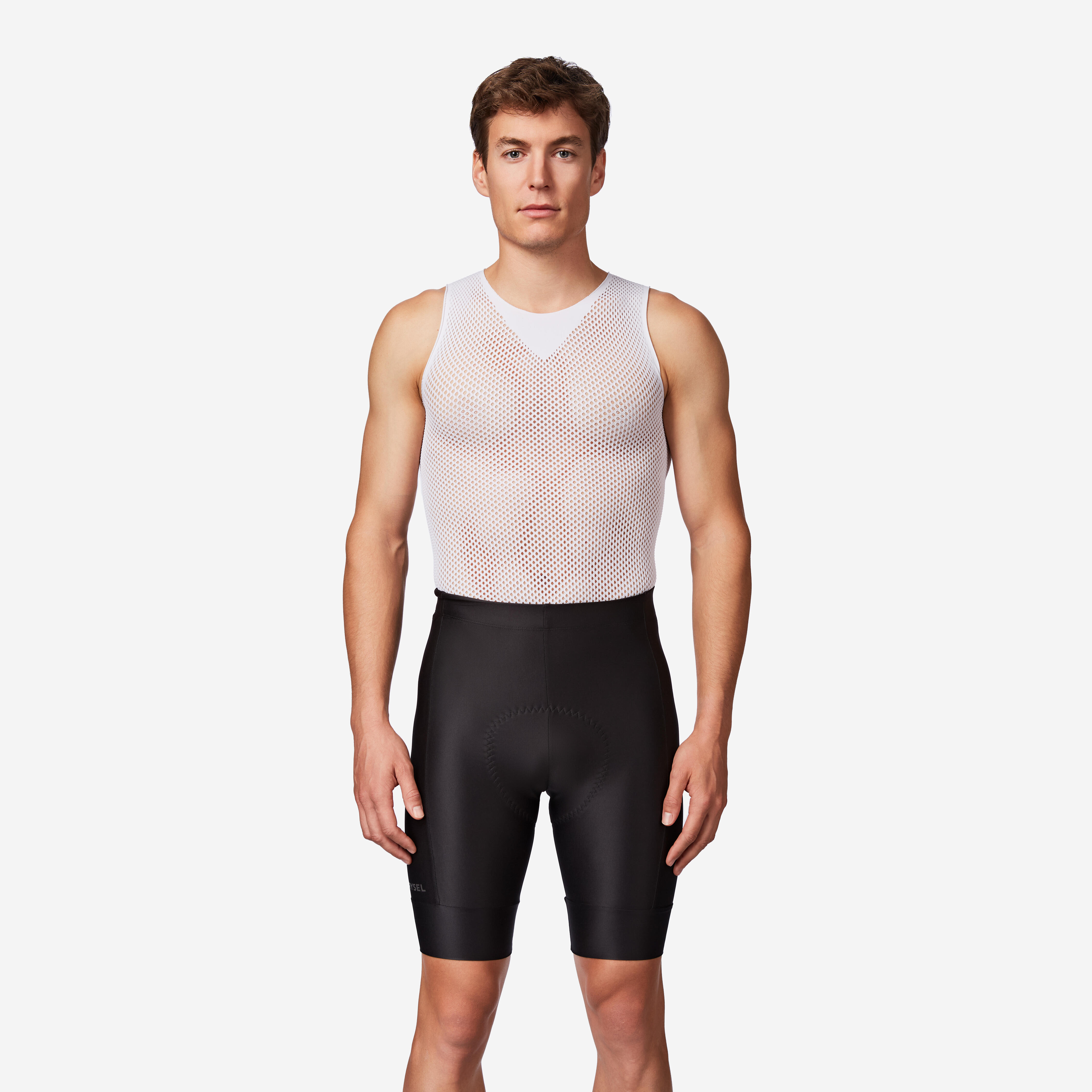Men's Road Cycling Bibless Shorts Essential - Black