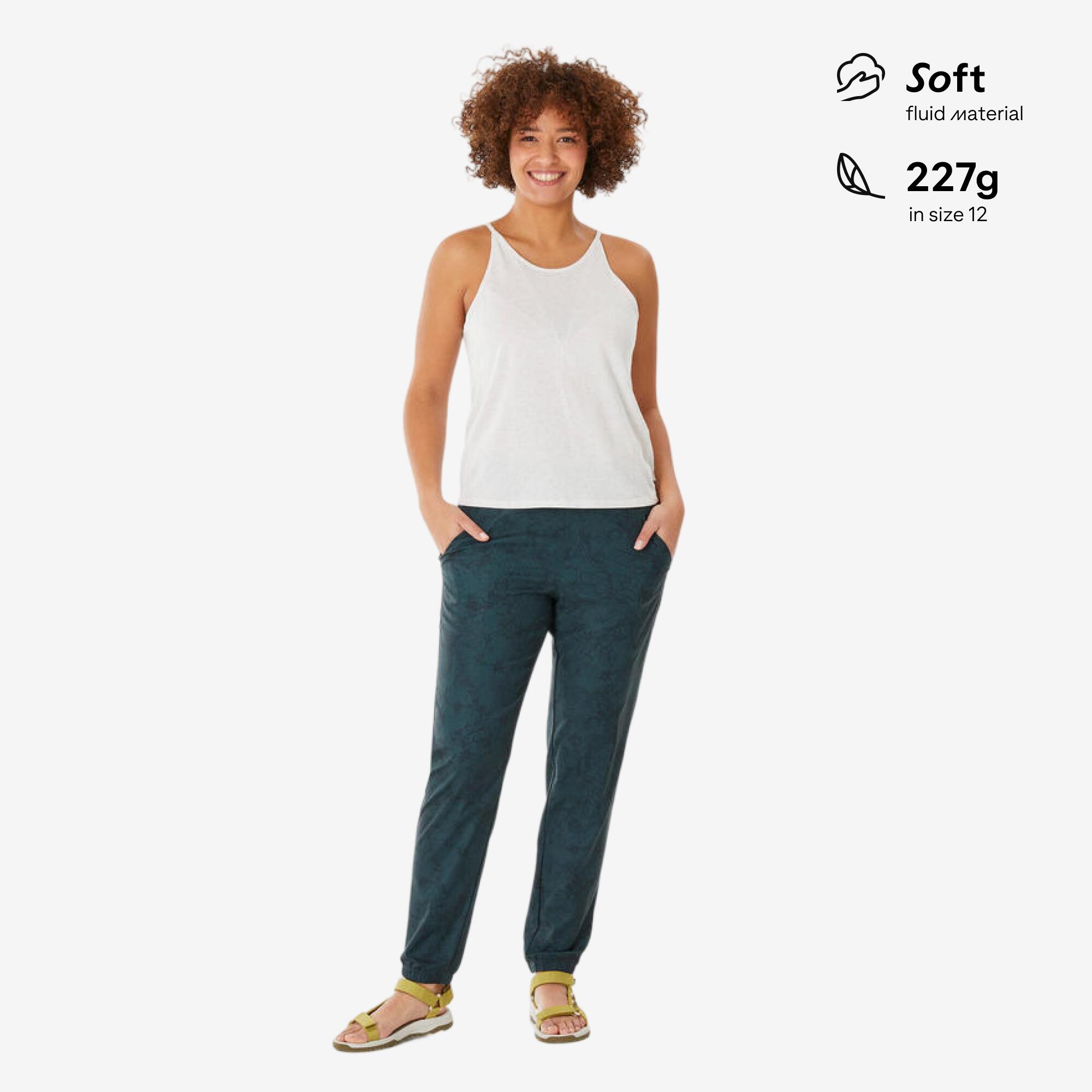 Women’s hiking trousers, NH100 - Blue