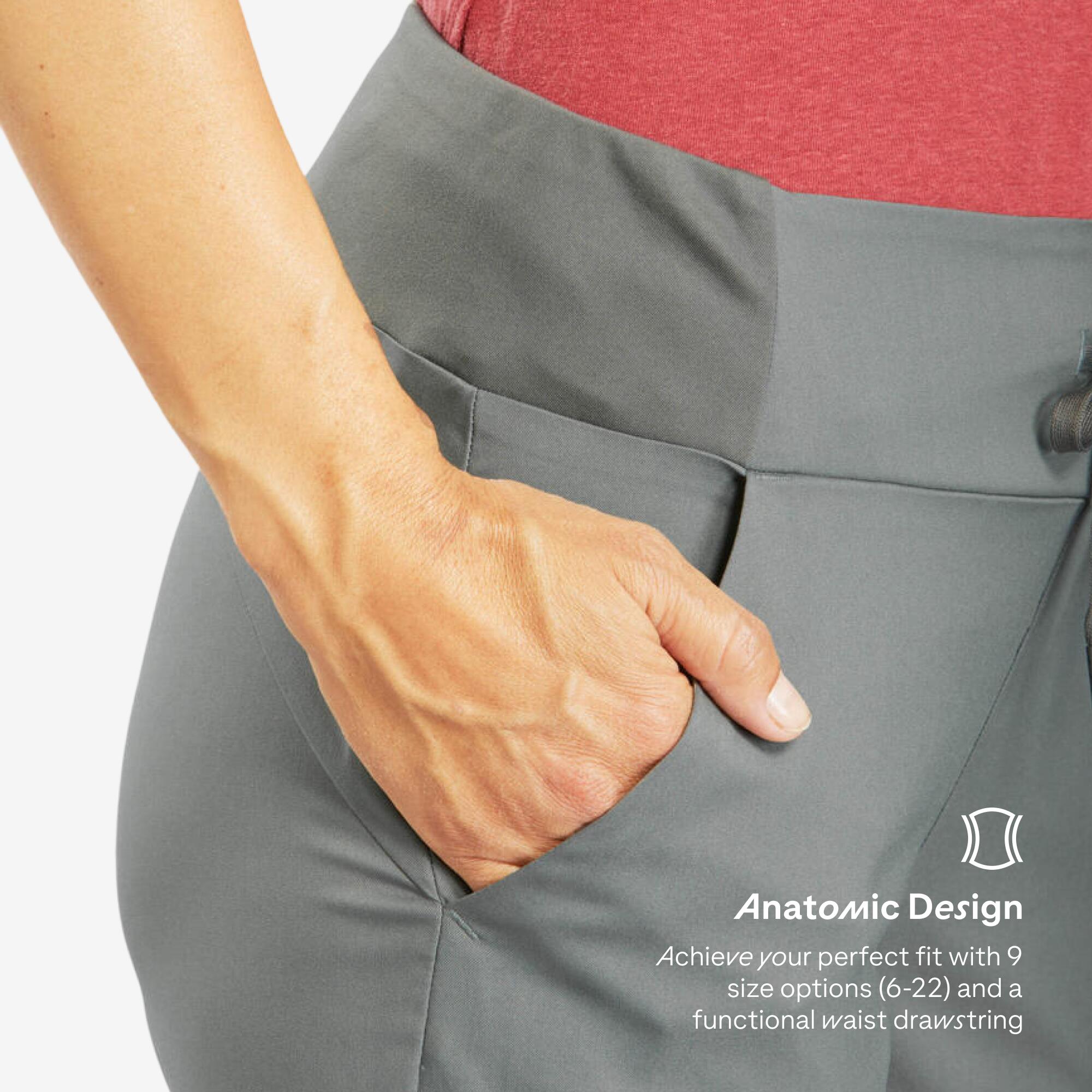 Women Comfort Fit Pant with Wide Waistband Khaki - NH100