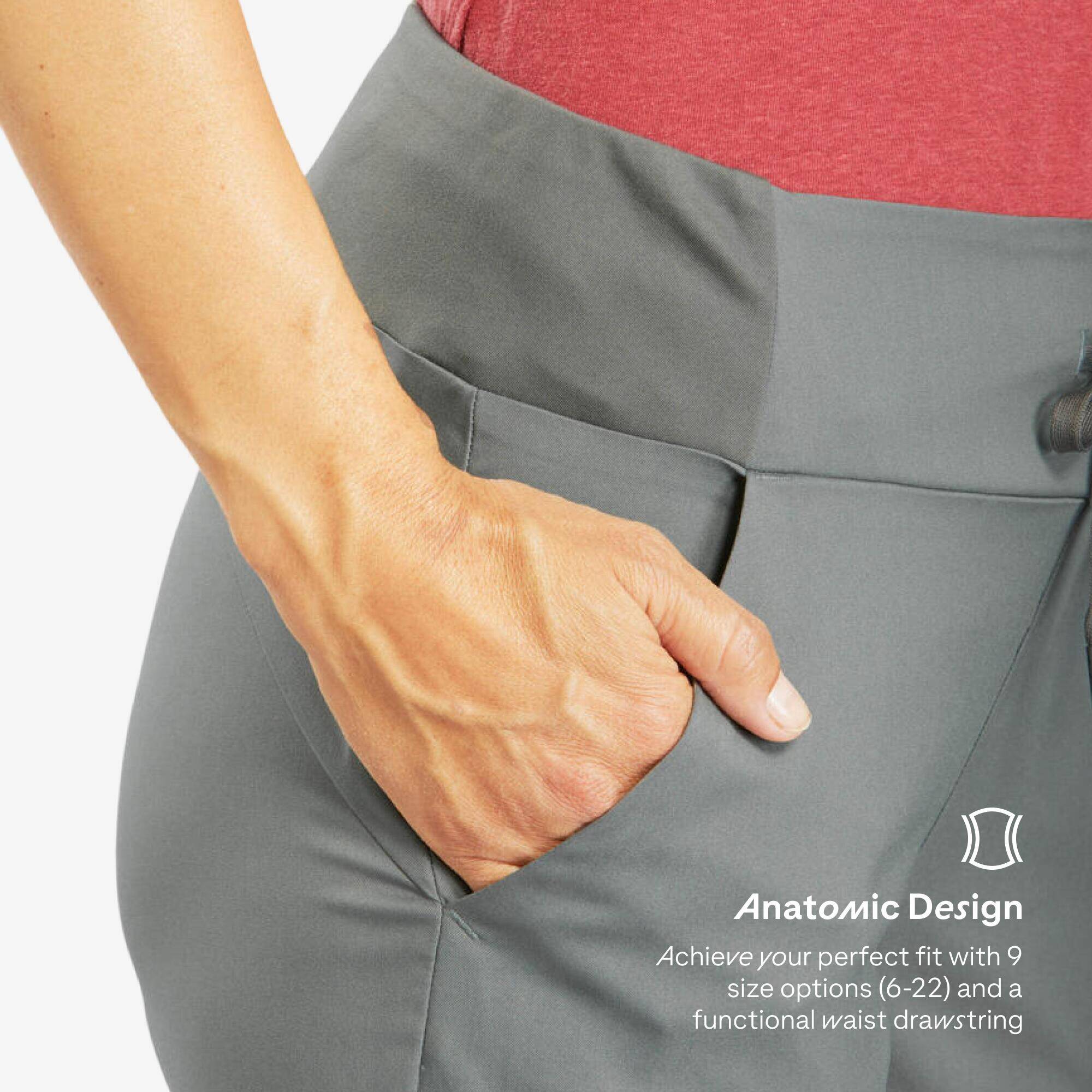 Women Comfort Fit Pant with Wide Waistband Khaki - NH100 -  5