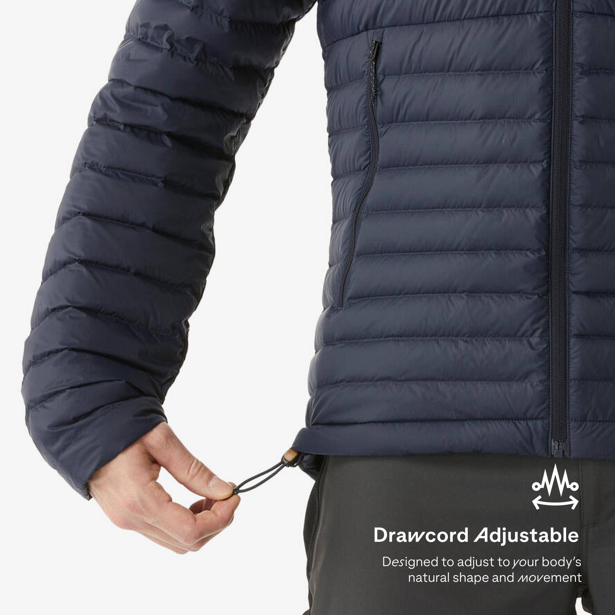 Men Puffer Down Jacket For Trekking MT100 -5°C  Blue -  5