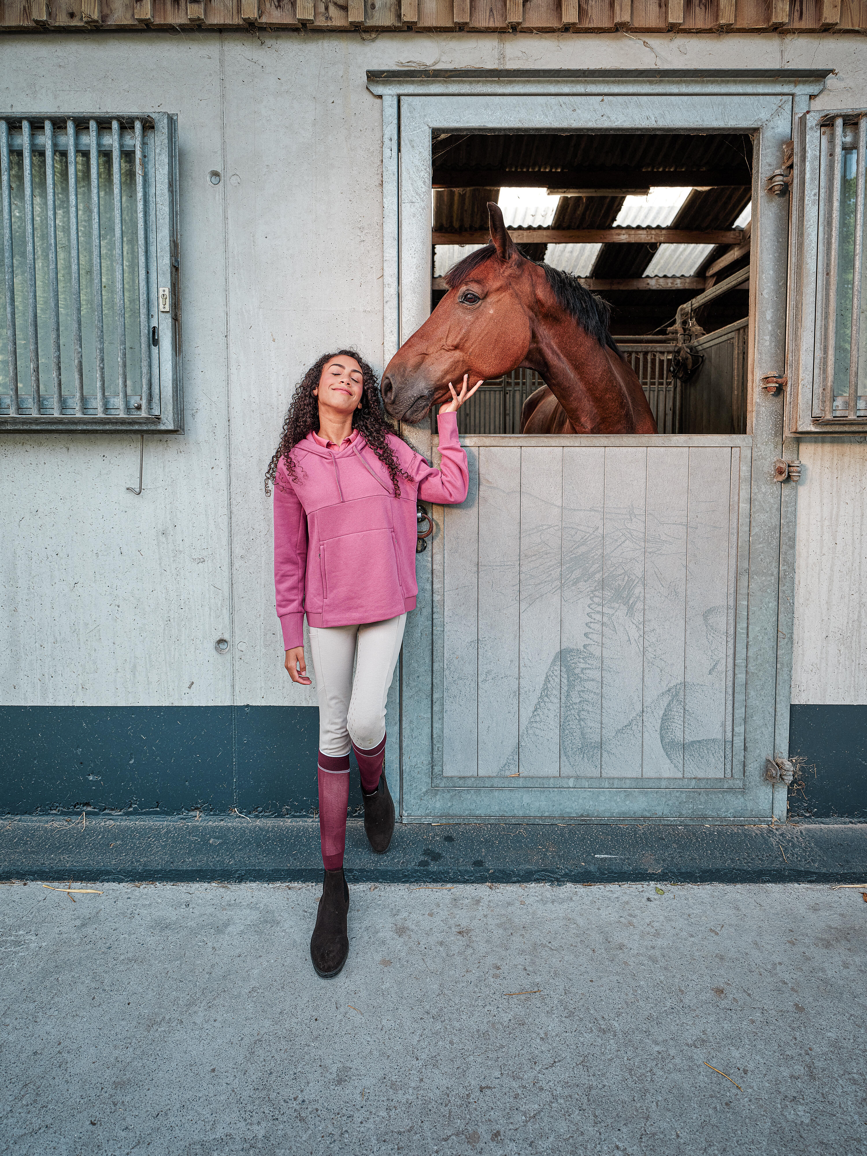 Kids’ Full Grip Mesh Horse Riding Jodhpurs, Club  10/10
