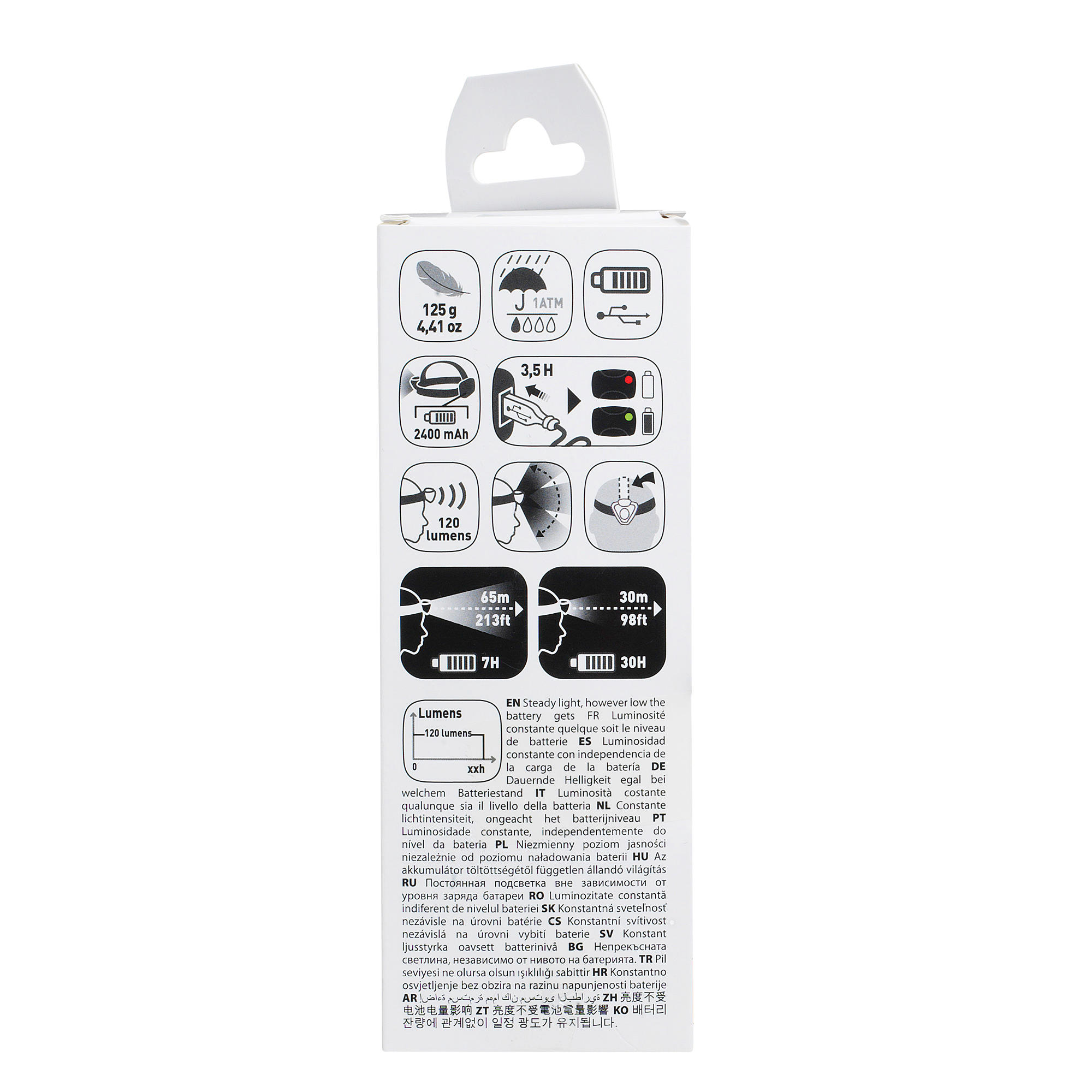ONnight 410 headlamp orange - 120 lumens 3/4