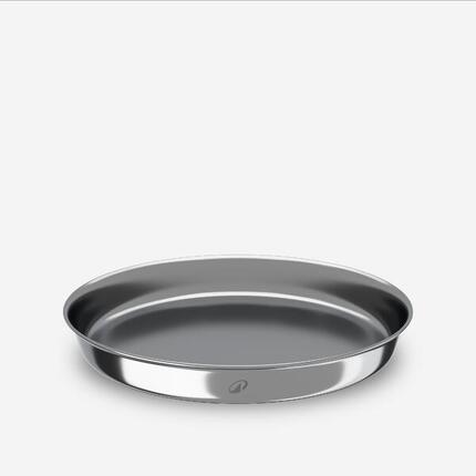 Assiette de camping taille normale L en acier inoxydable, Ø19cm