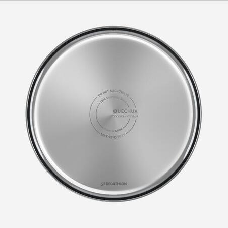 Тарілка велика з неіржавної сталі XL Ø 23 см