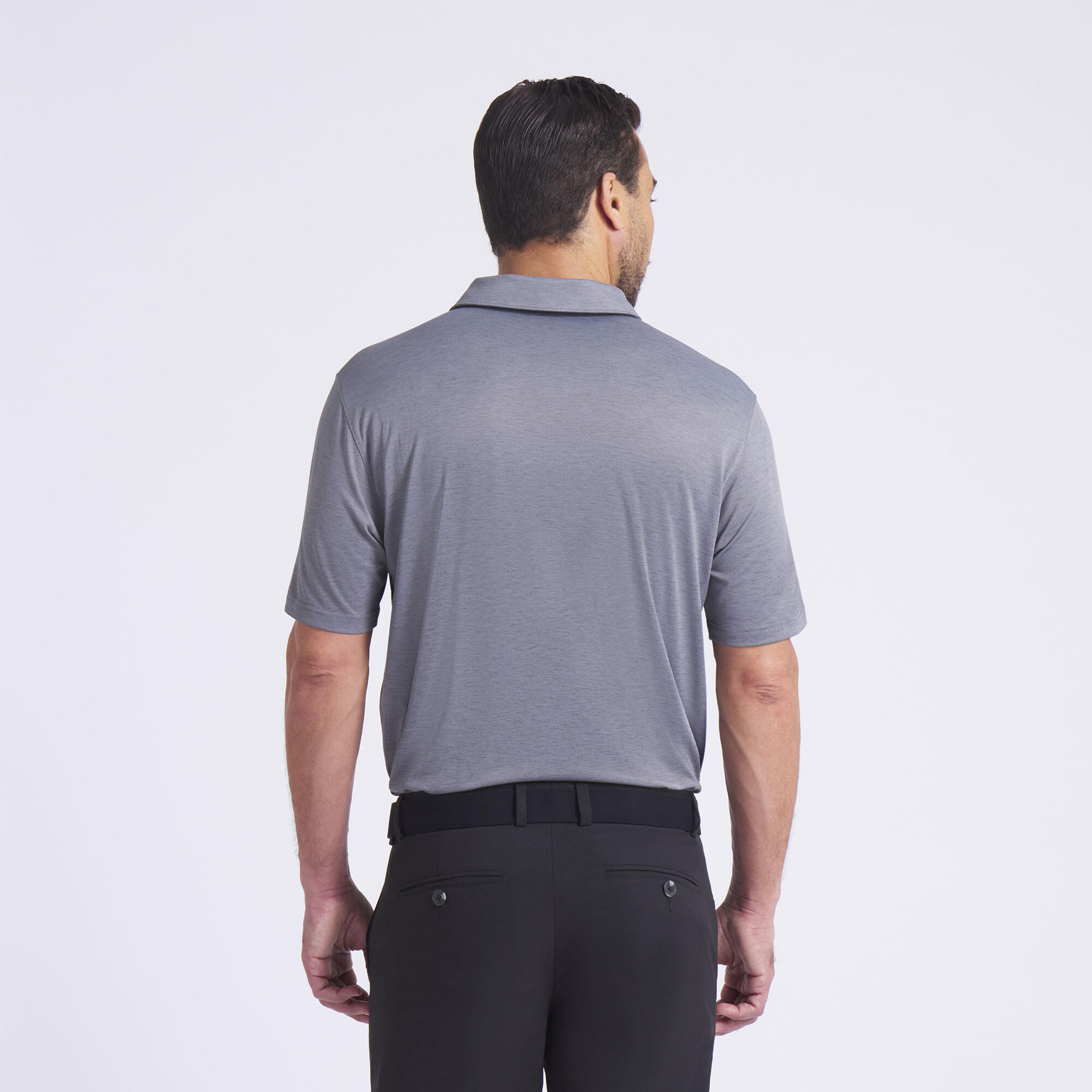 Polo de golf manches courtes homme, Icon 2.0 gris 3/5