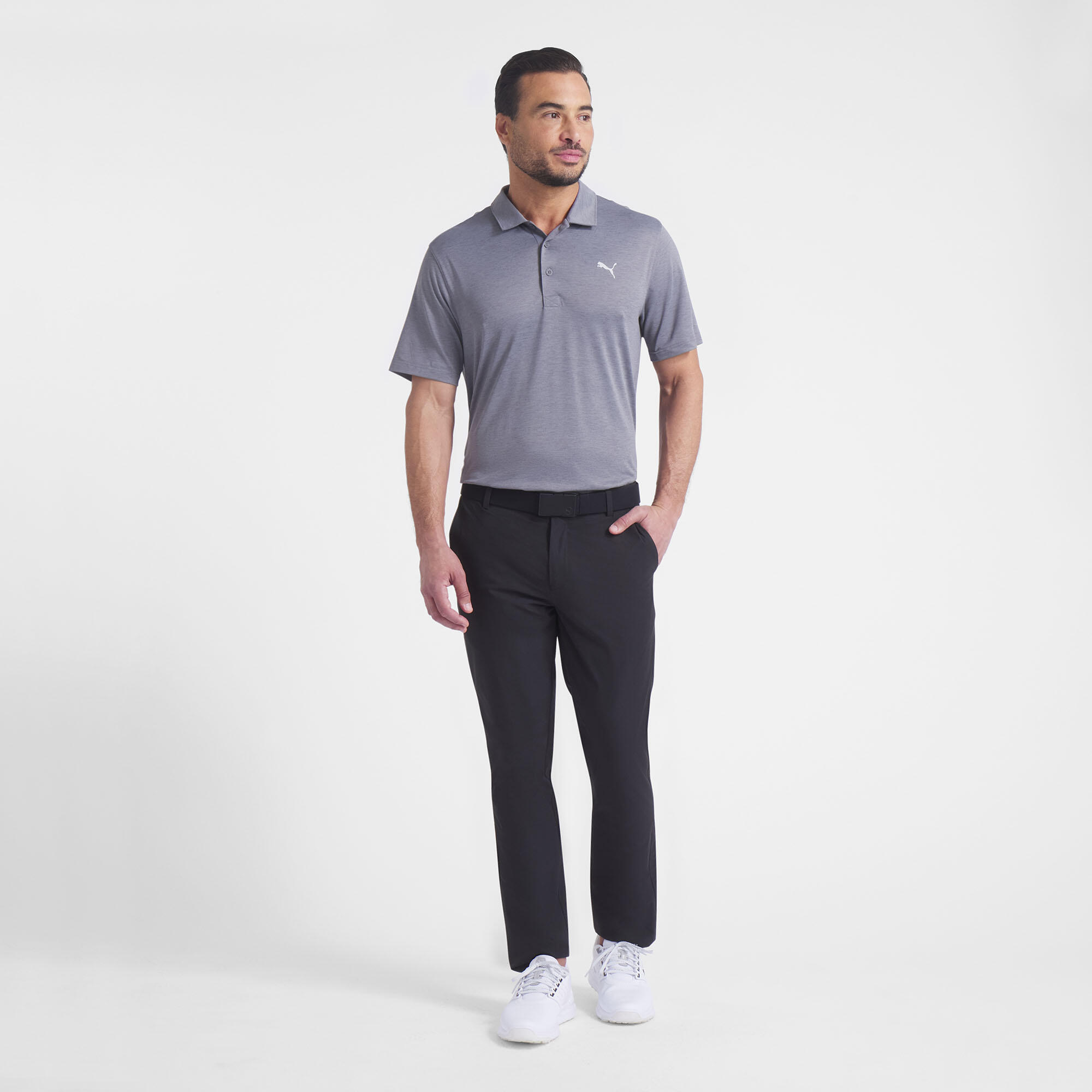 Polo de golf manches courtes homme, Icon 2.0 gris 5/5
