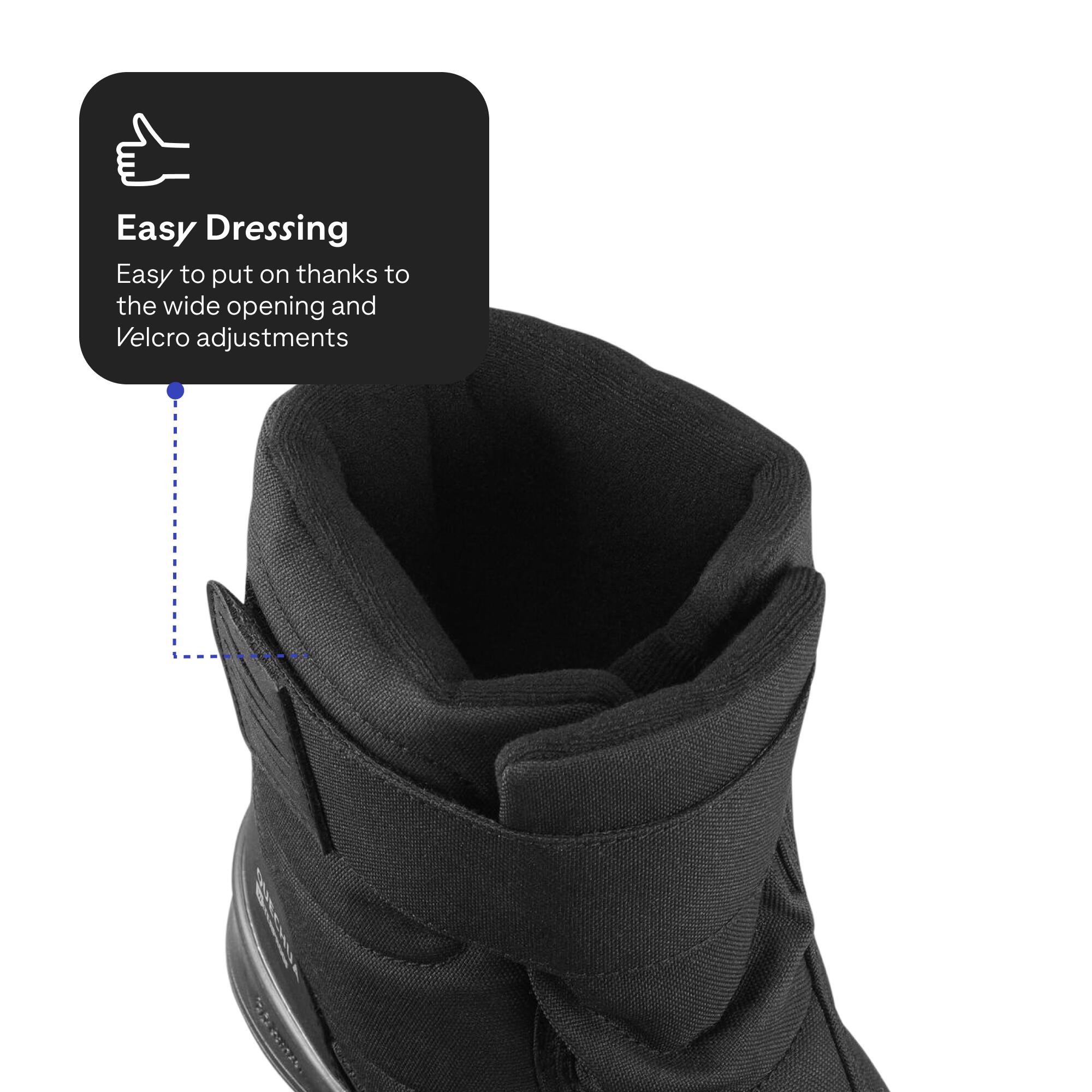 Kids’ warm waterproof snow hiking boots SH100 - Velcro Size 7 - 5.5 