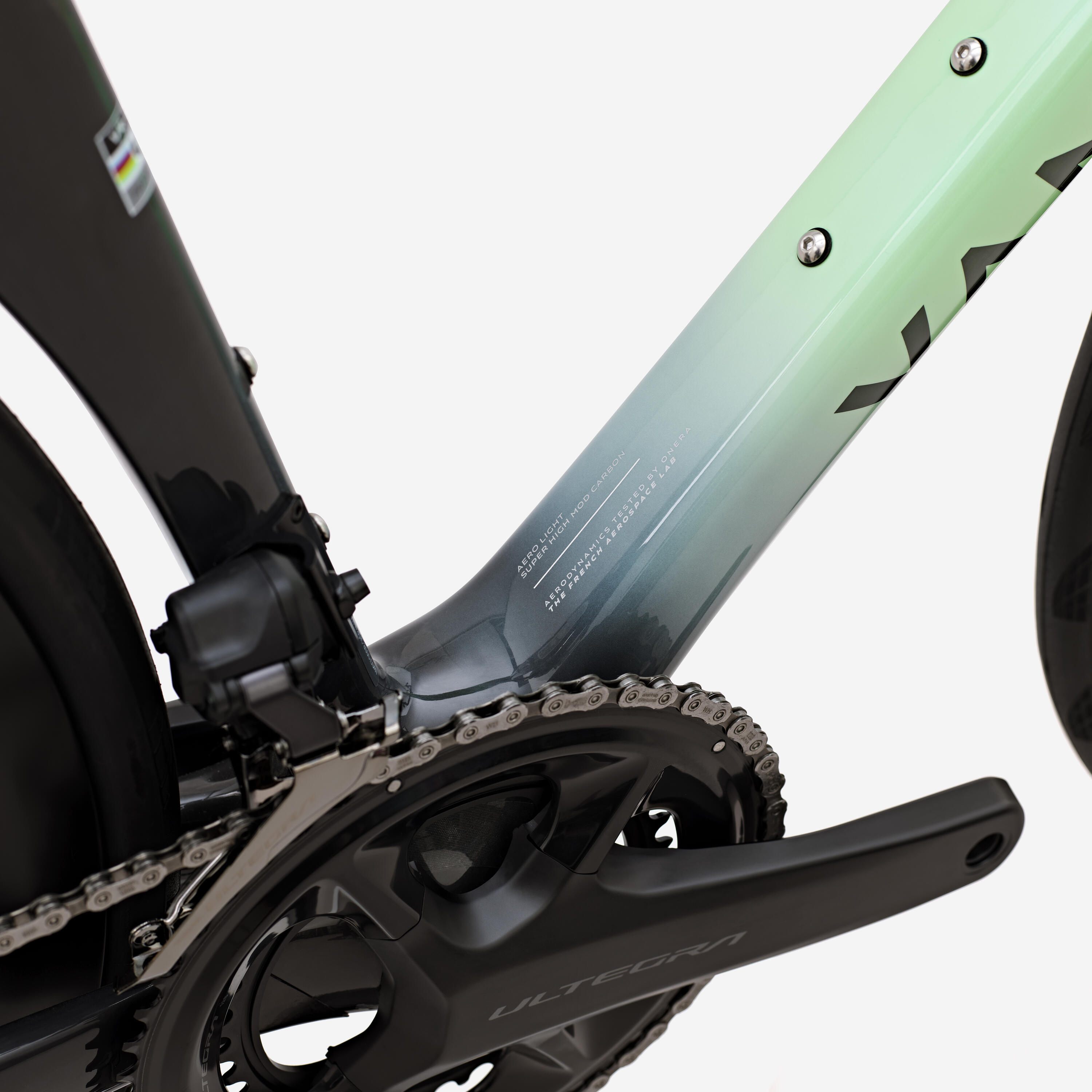 Rennrad Shimano Ultegra Di2 2x12v Leistungsmesser, RCR PRO Grün 9/12
