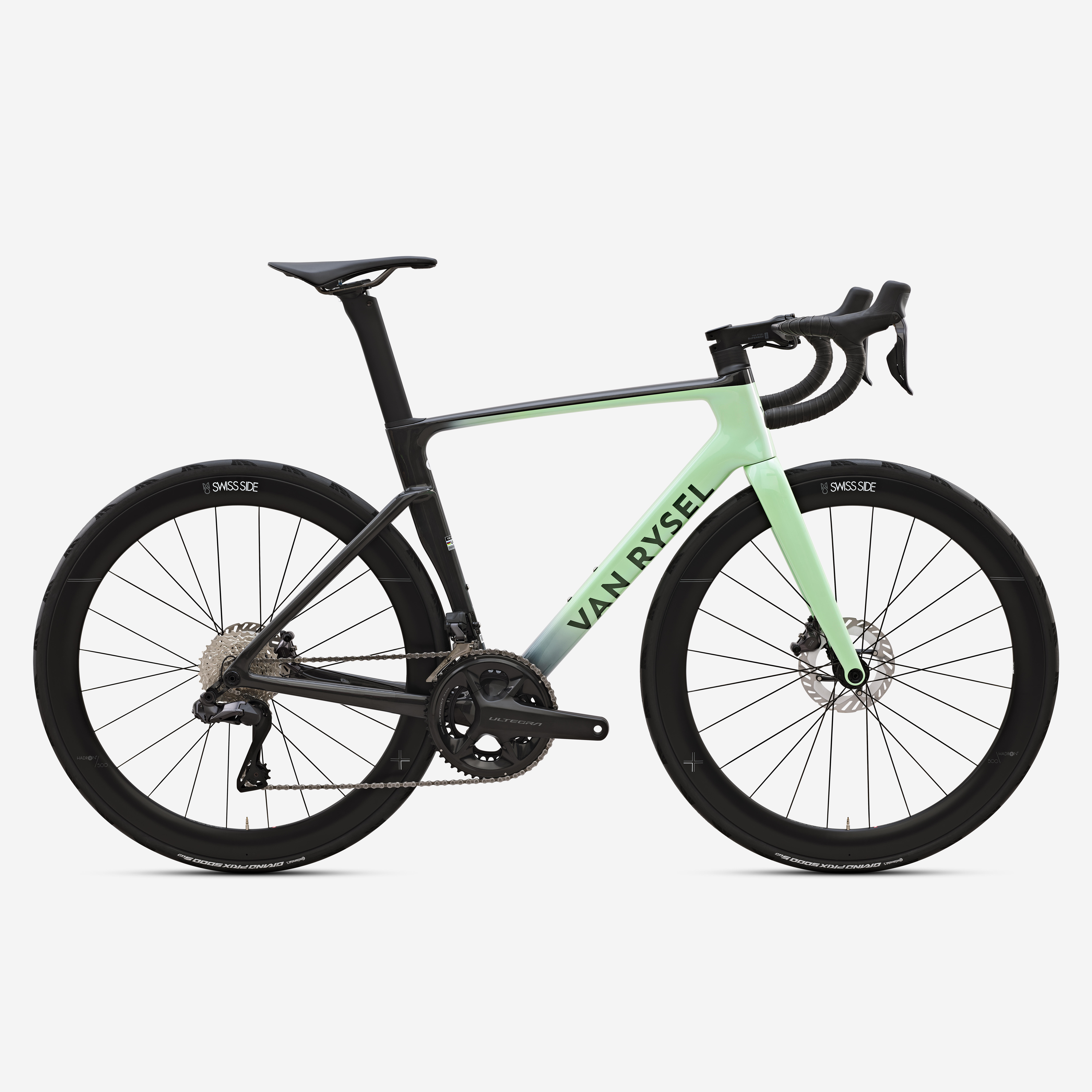 VAN RYSEL Cestný bicykel RCR PRO Shimano Ultegra DI2 snímač výkonu Sorbet Flow XS 2025