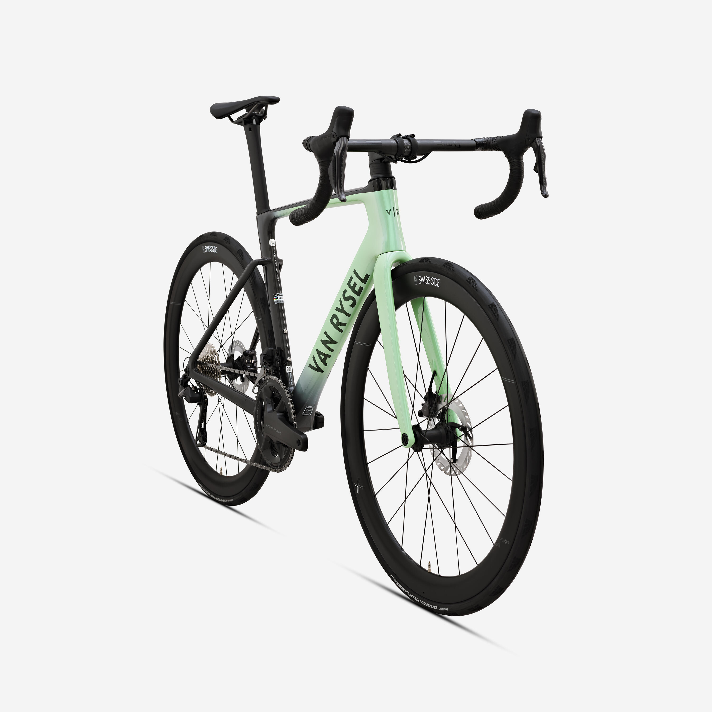 Rennrad Shimano Ultegra Di2 2x12v Leistungsmesser, RCR PRO Grün 2/12