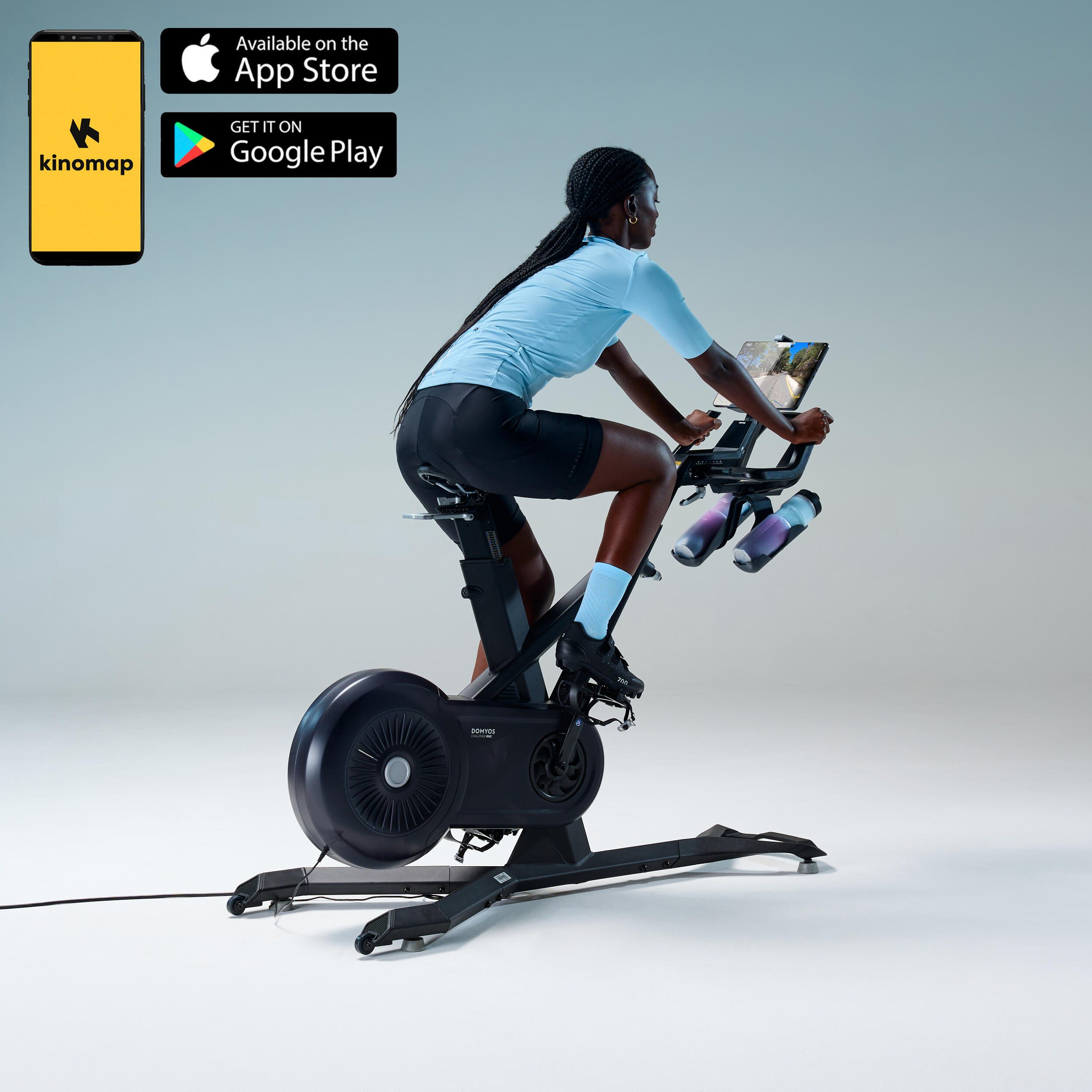 Challenge bike ultra silencieux, fluide, performant, 1500w et connecté à zwift 2/11