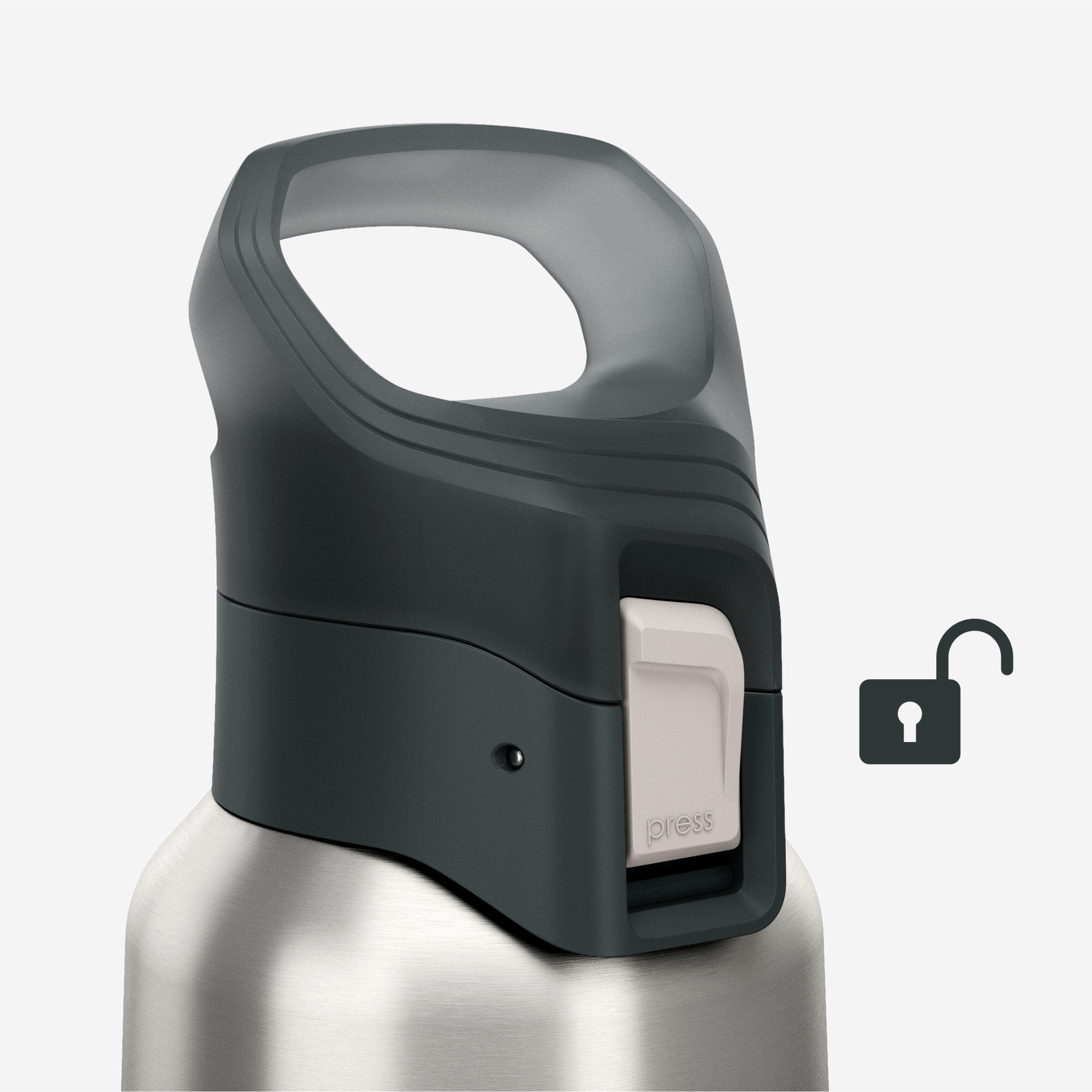 Bouteille isotherme en inox avec bouchon à ouverture rapide 0,5 L, 900 6/8