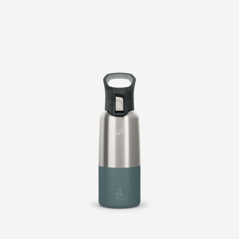 Termos inox cu capac cu deschidere rapidă pentru Drumeție 900 0,5L Verde