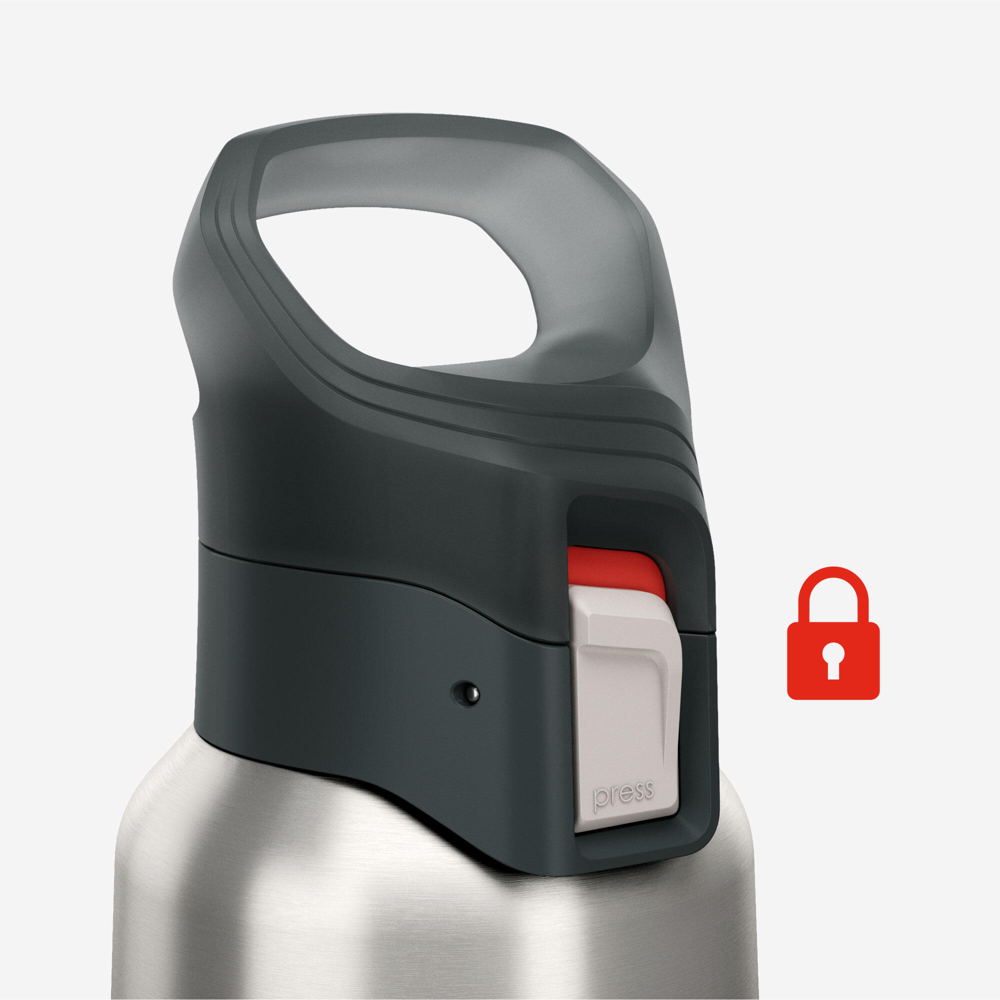 Bouteille isotherme en inox avec bouchon à ouverture rapide 0,5 L, 900 5/8
