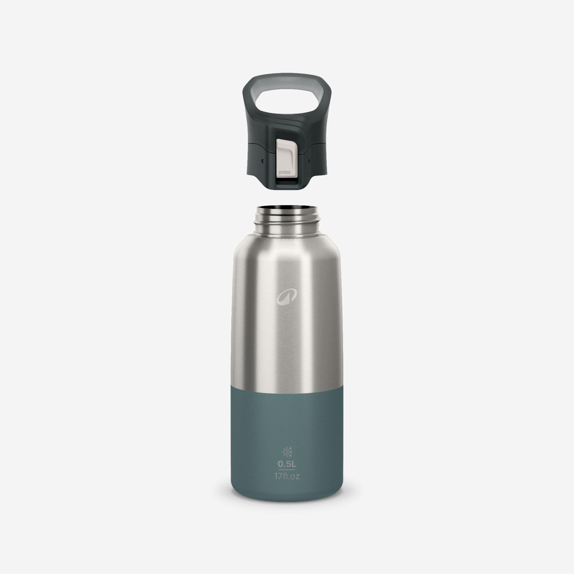 Bouteille isotherme en inox avec bouchon à ouverture rapide 0,5 L, 900 2/8
