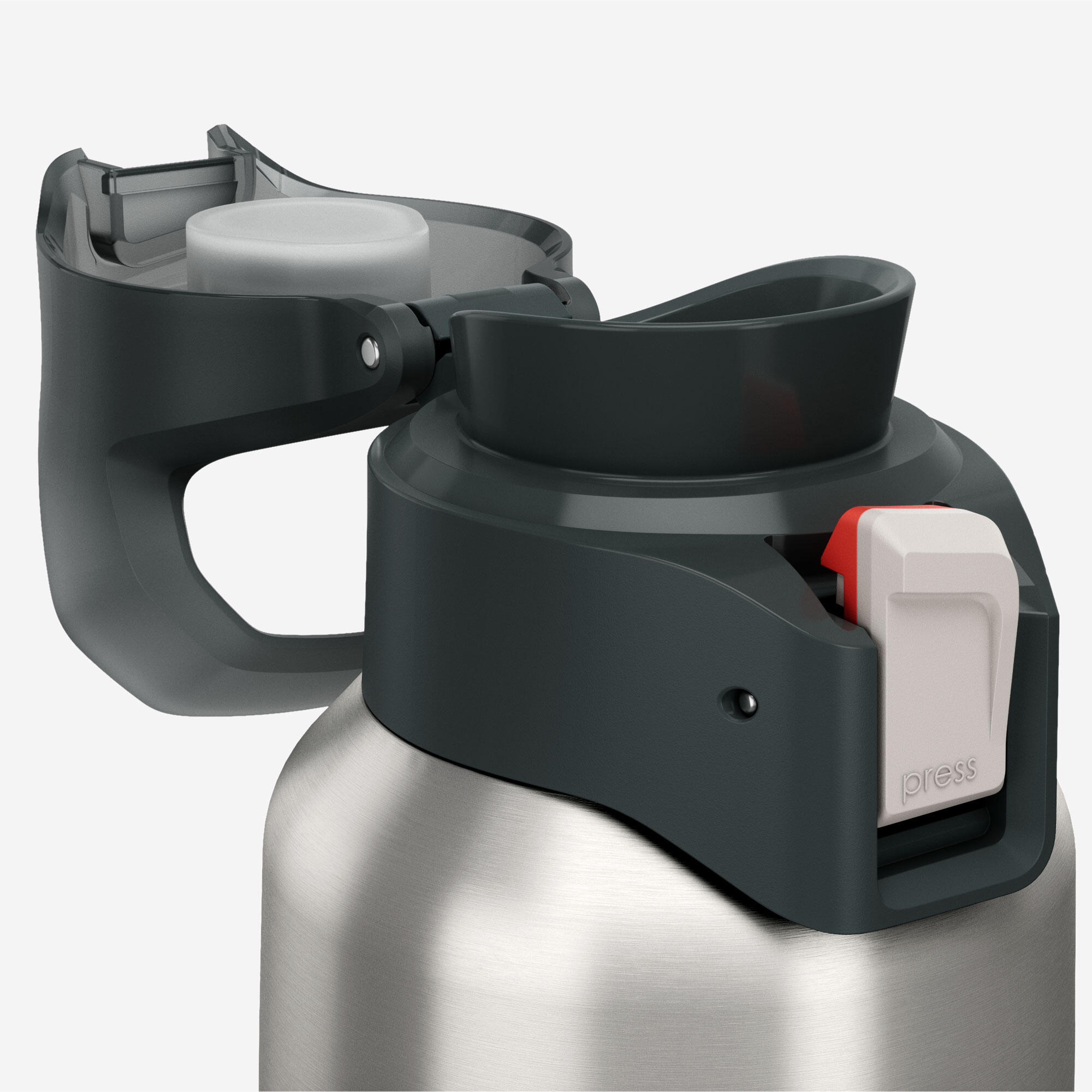 Bouteille isotherme en inox avec bouchon à ouverture rapide 0,5 L, 900 3/8
