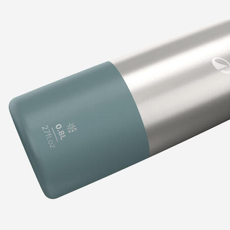 Фляга ізотермічна 900 для туризму з неіржавної сталі 0,8 л зелена