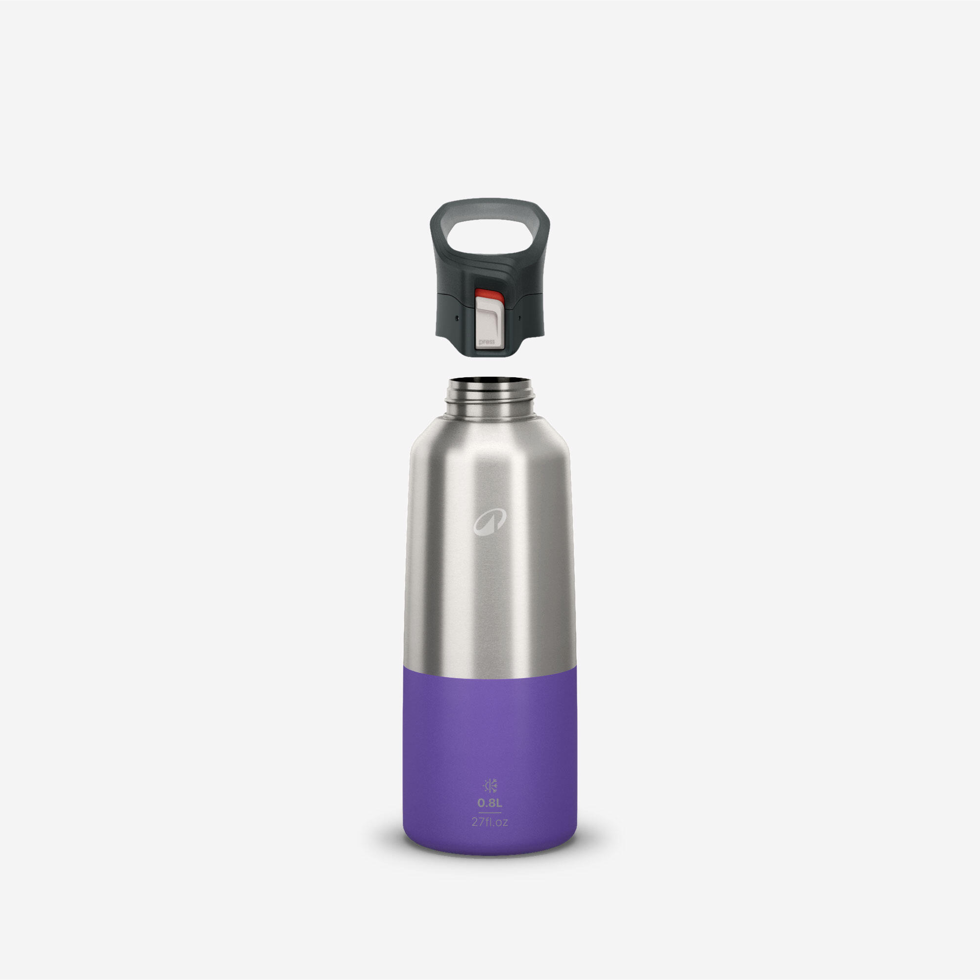 Gourde 900 isotherme inox 0,8L bouchon à ouverture rapide pour la randonnée 2/8