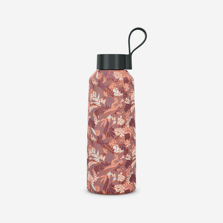 Пляшка дитяча 100 1 л з неіржавної сталі з гвинтовою кришкою з квітковим принтом