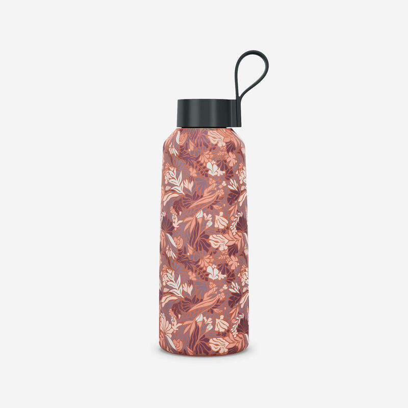 Bidon inox cu capac cu filet 100 1L Flower Galben