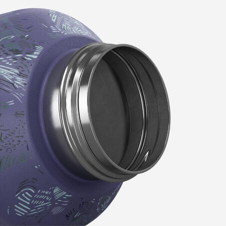 Пляшка дитяча з неіржавної сталі з гвинтовою кришкою 1 л фіолетова