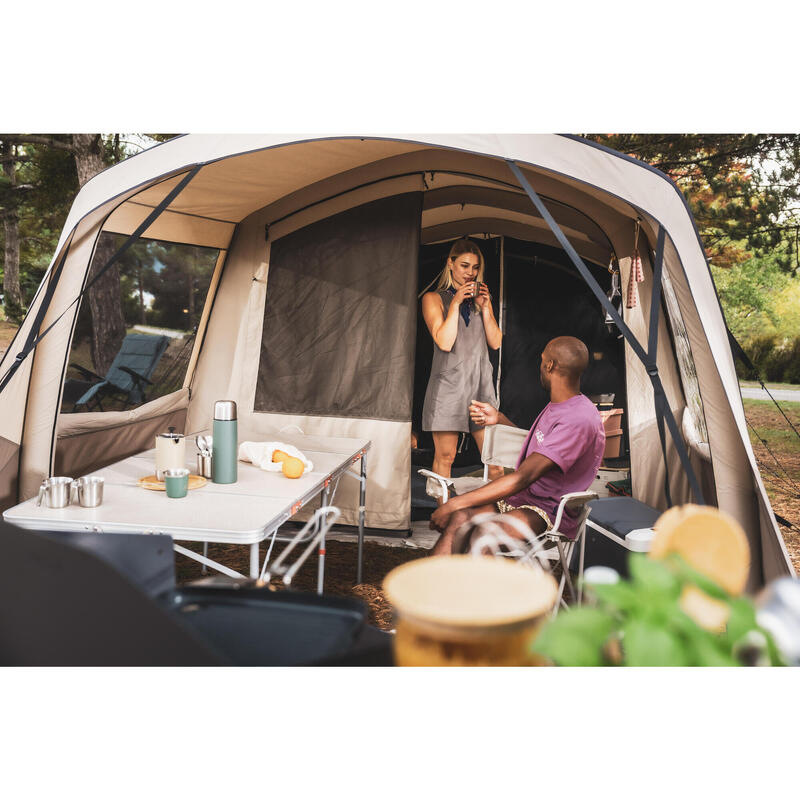 Masă mare pliabilă de camping 6-8 persoane Bej