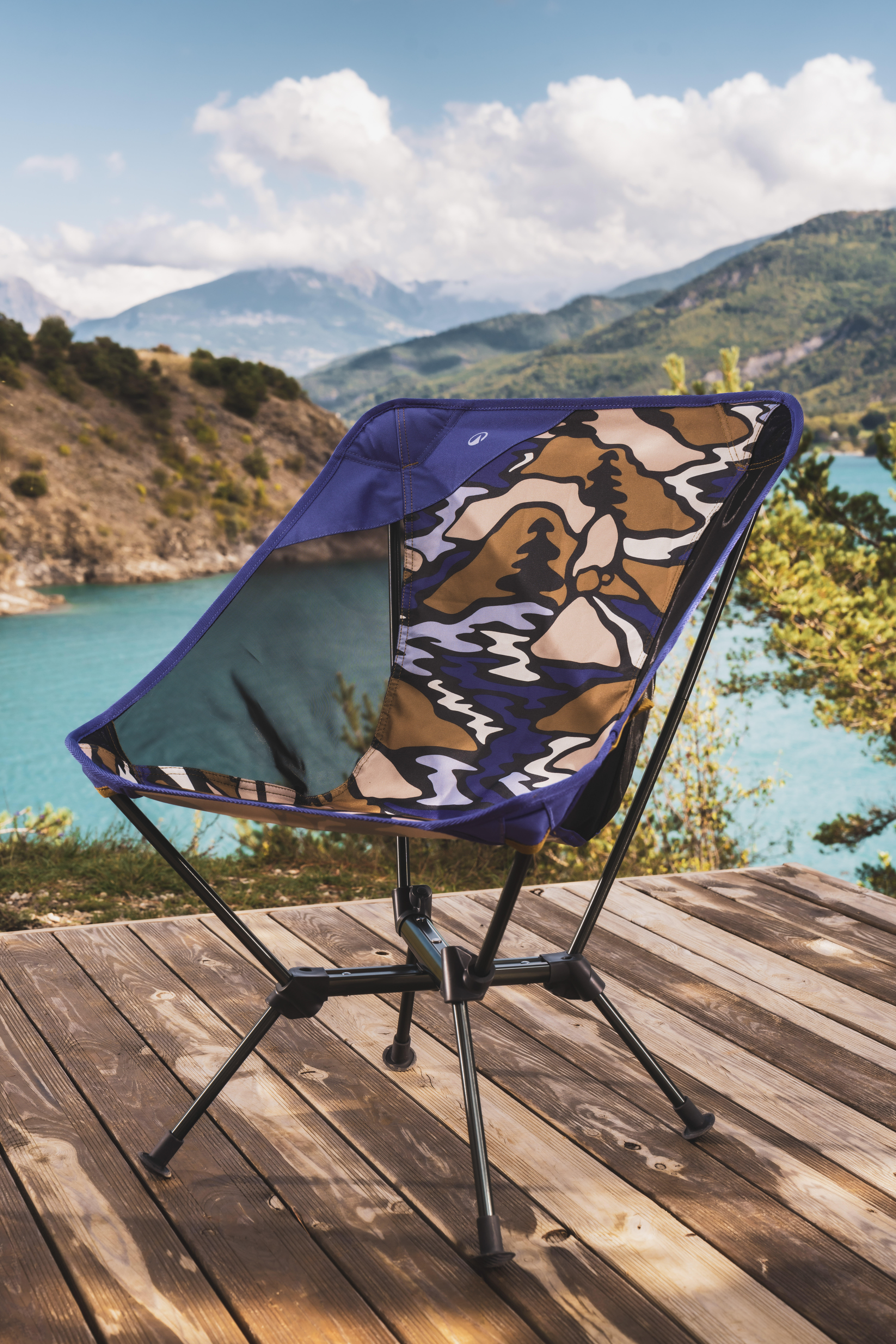 Ultra-Compact Folding Low Camping Chair, 500 | Decathlon