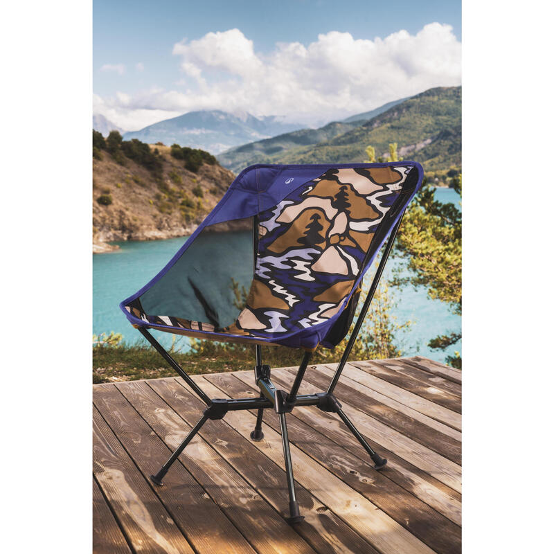 Scaun jos de camping, pliabil și ultra compact, 500 M ediție limitată