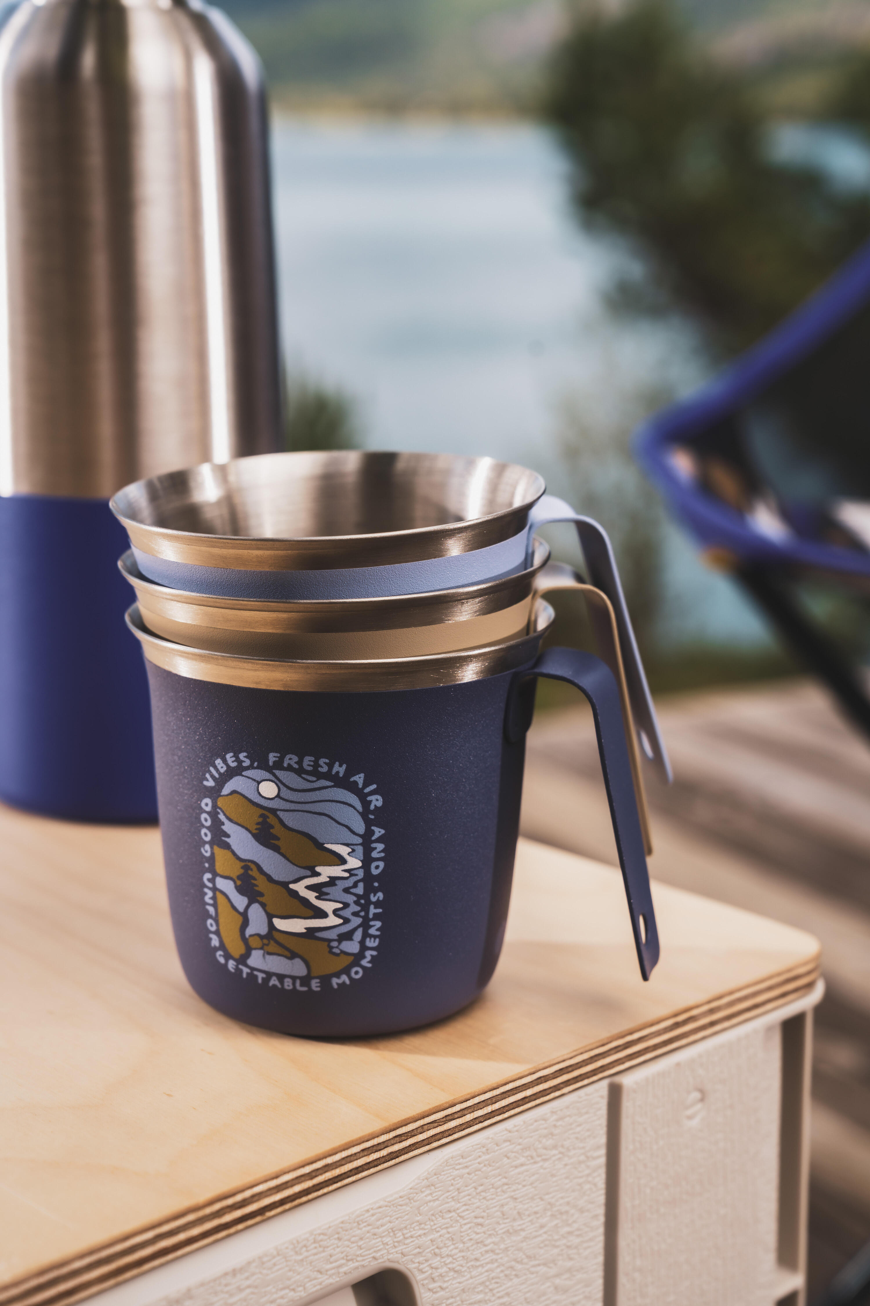 Tasse de camping en acier inoxydable 0,3 L, 500 6/7