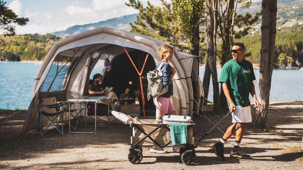 Kids hiking