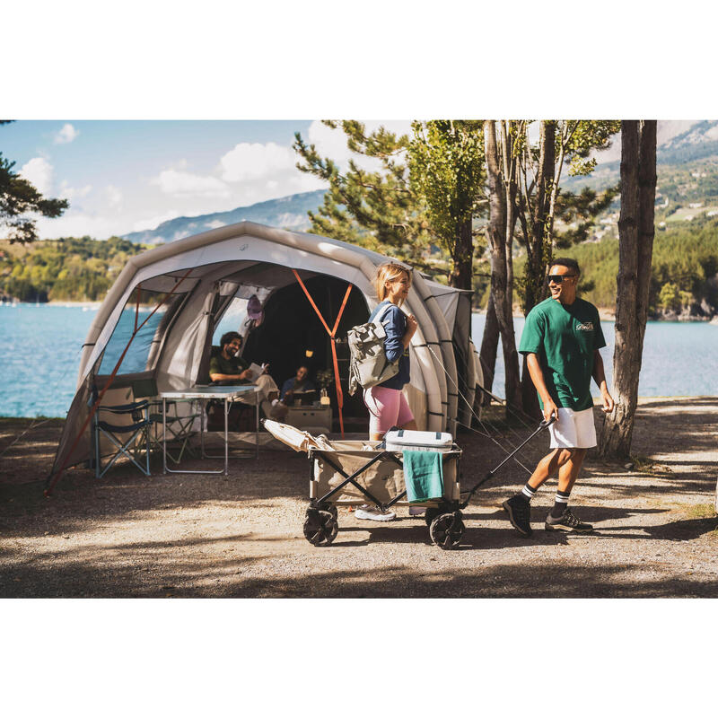 Cort de camping gonflabil 4 persoane 2 camere, Fresh&Black, Air Seconds 4.2 XXL
