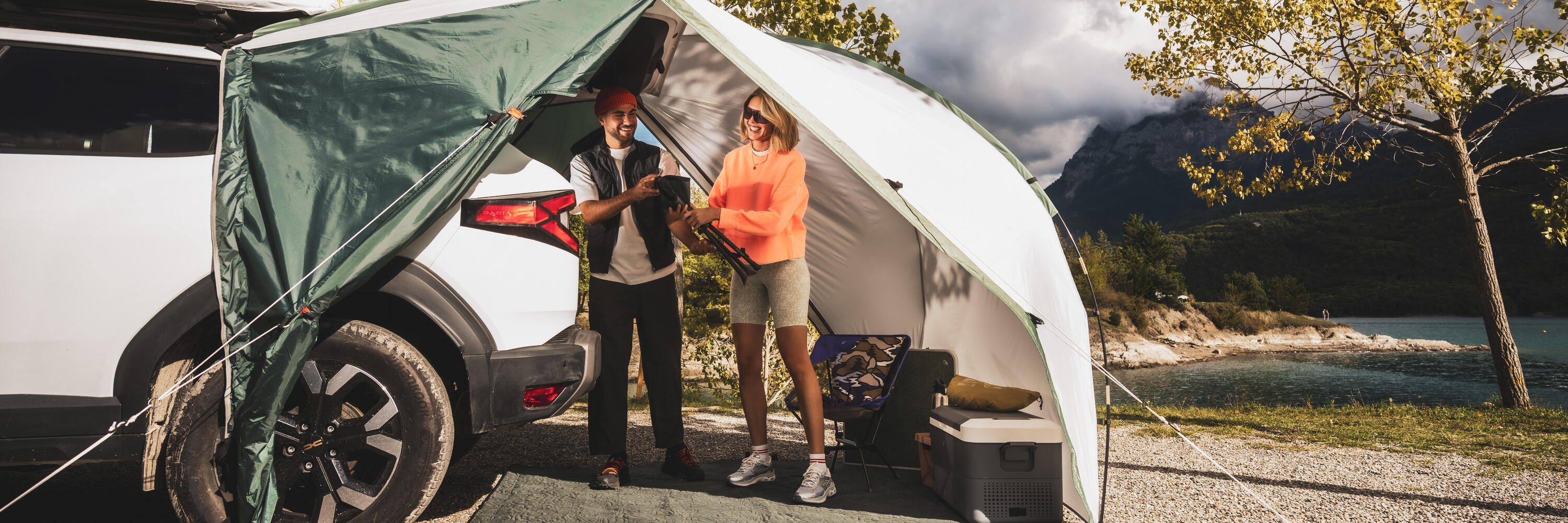 Kofferraumüberdachung für Autos und Vans „Fresh“, Car Trunk Shelter 3/18