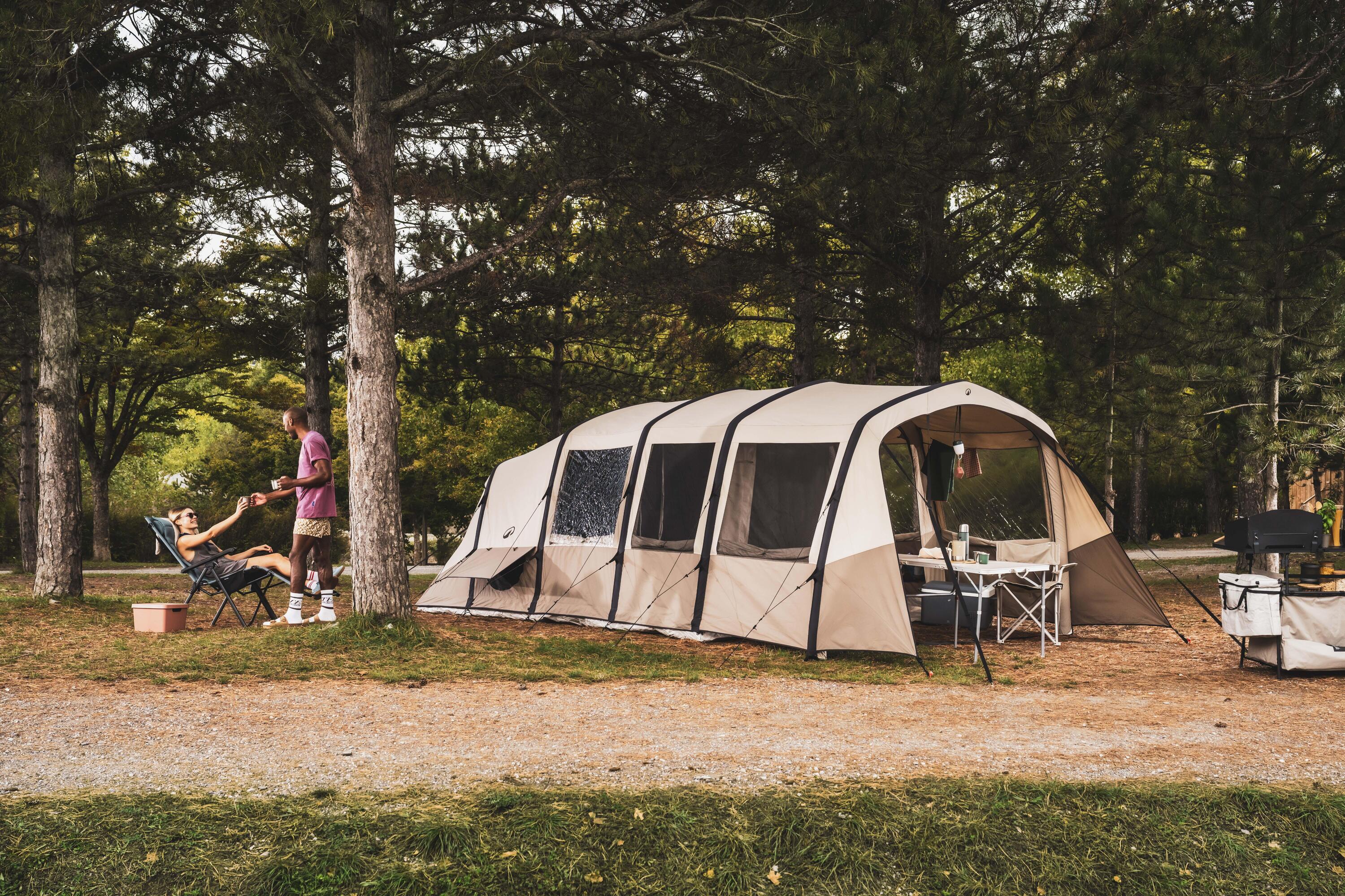 Tente de camping gonflable 4 places 2 chambres, Air Seconds 4.2 XXL Polycoton 3/19