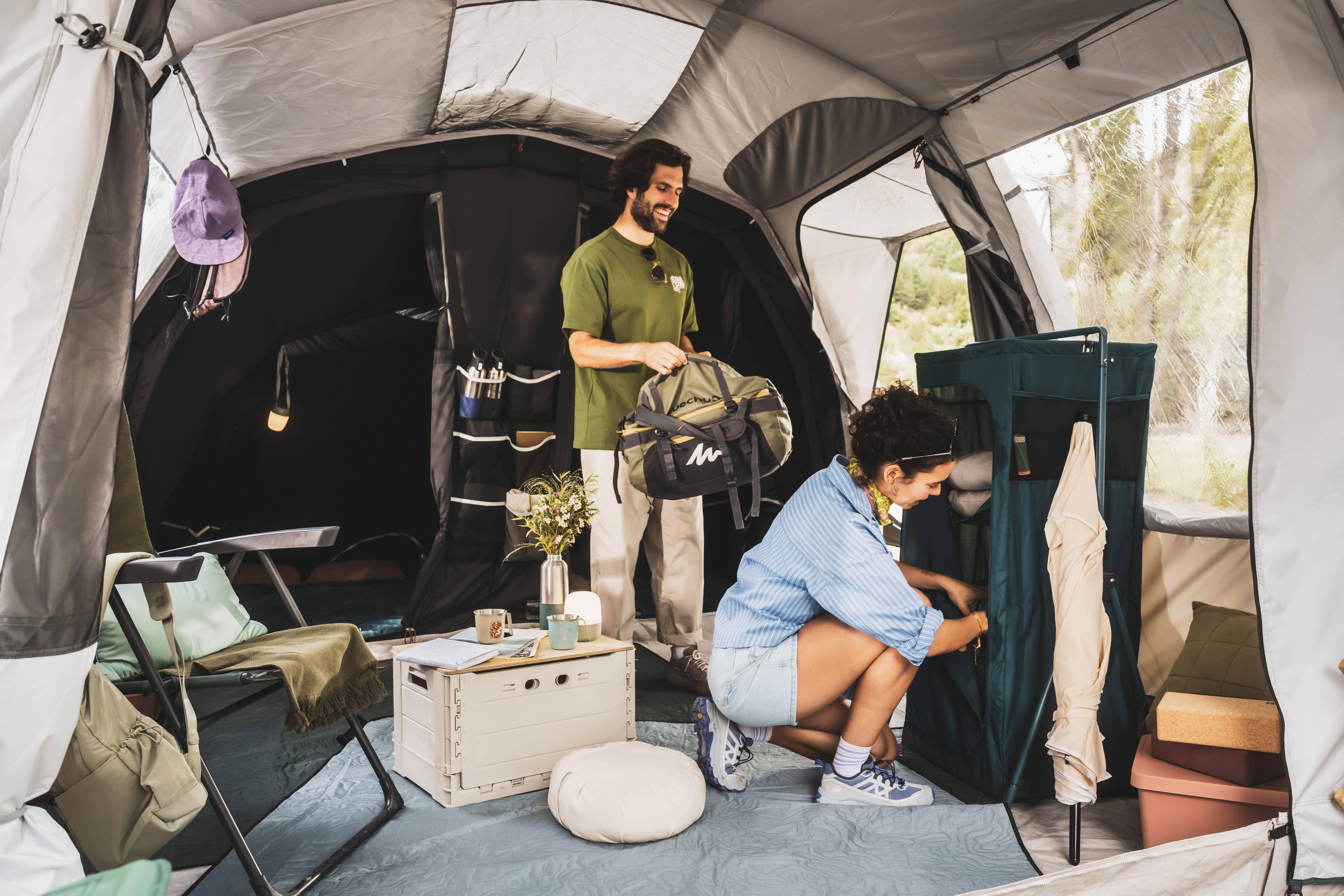 Camping Picnic Blanket L, 170 cm x 140 cm - QUECHUA