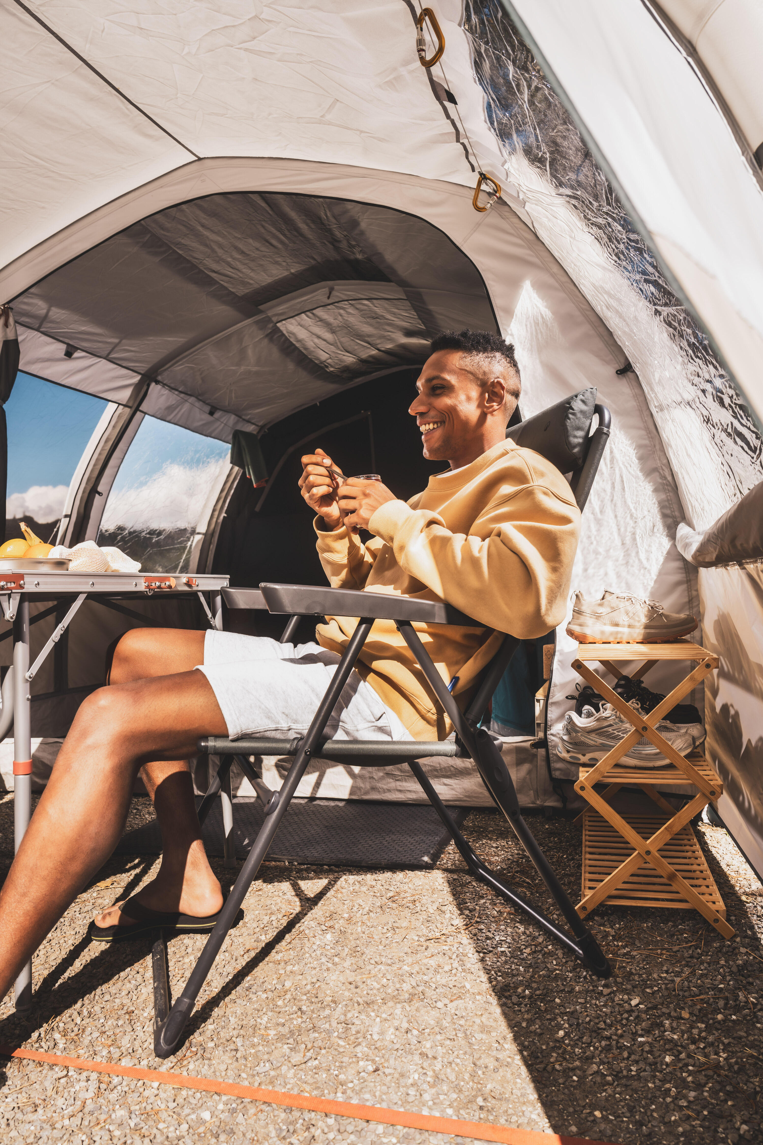 Fauteuil de camping inclinable et pliant 9/10