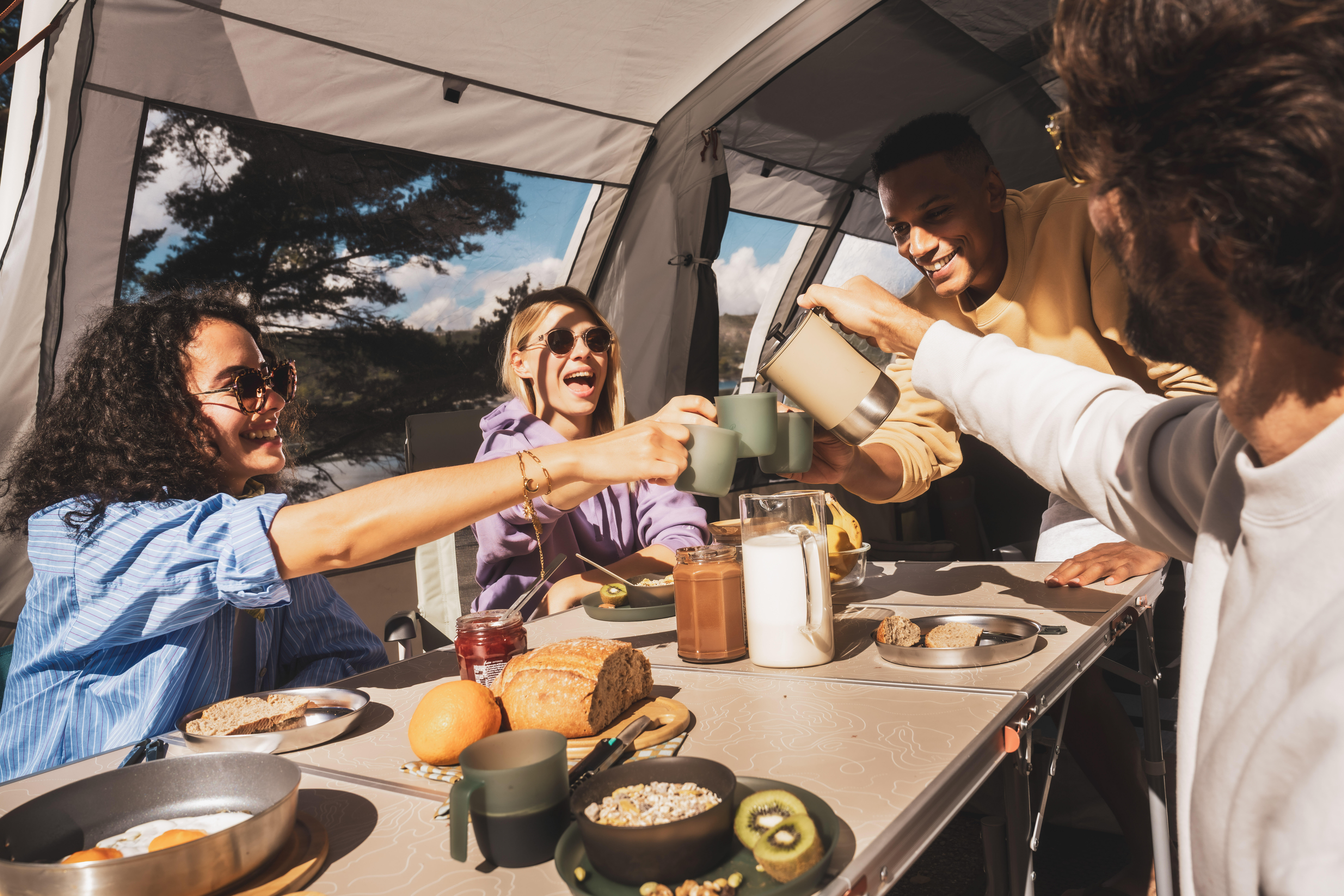 Multi-Tool Hiking Knife with Blade Lock, 500 - QUECHUA