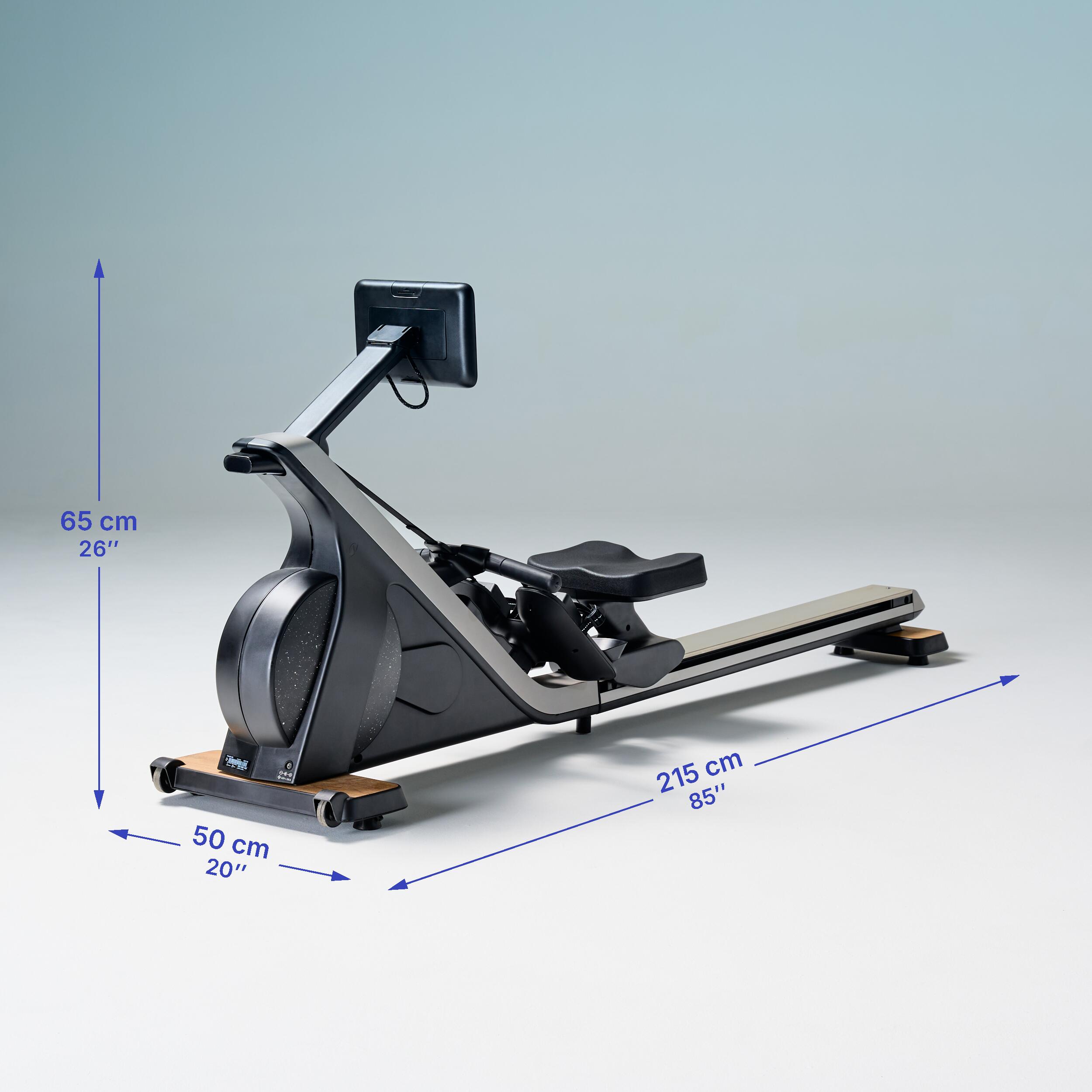 DOMYOS Veslovací trenažér Training Rower 900 s pripojením bez · záber 4