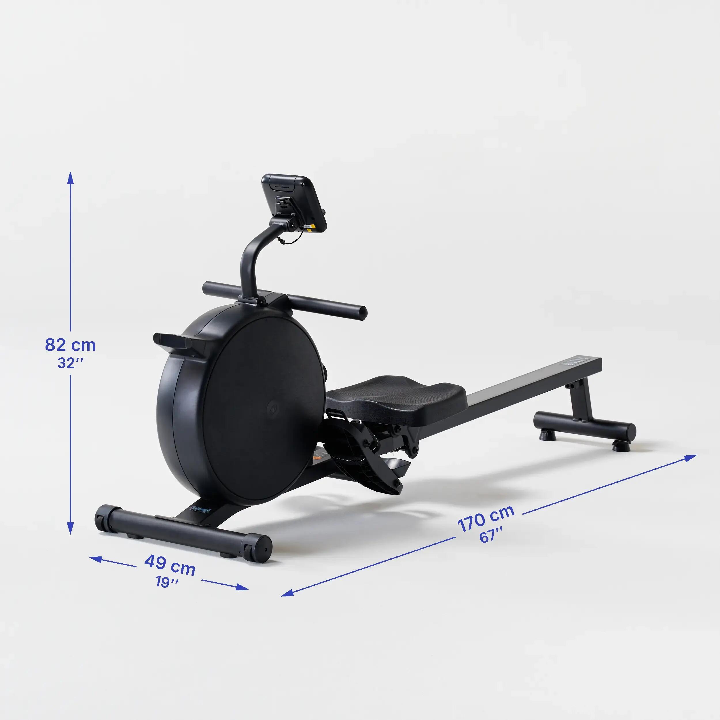 Smart rowing machine, Initial Rower 100, black -  4