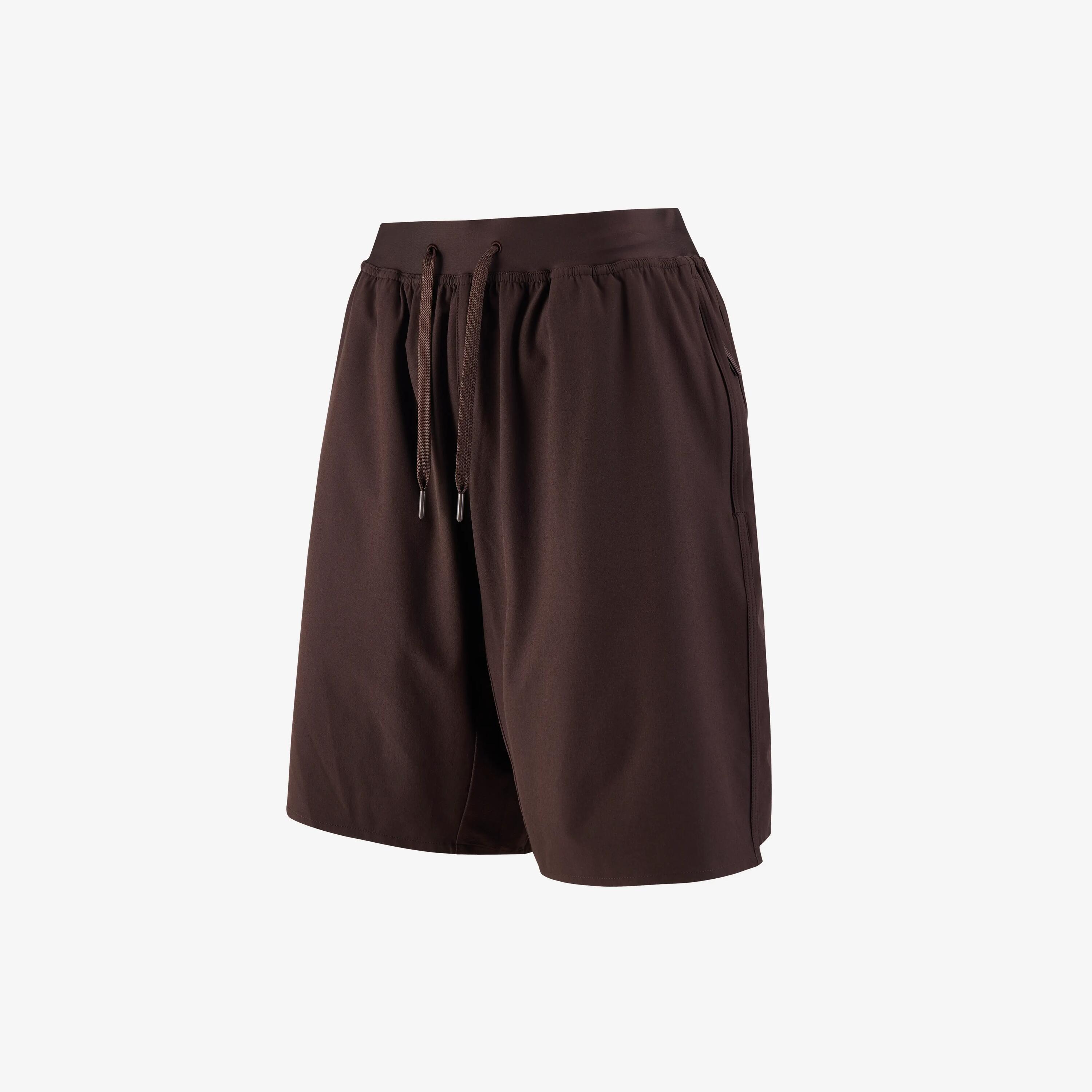 Erkek Spor Şortu - Wenge Kahverengi - 500 17/37