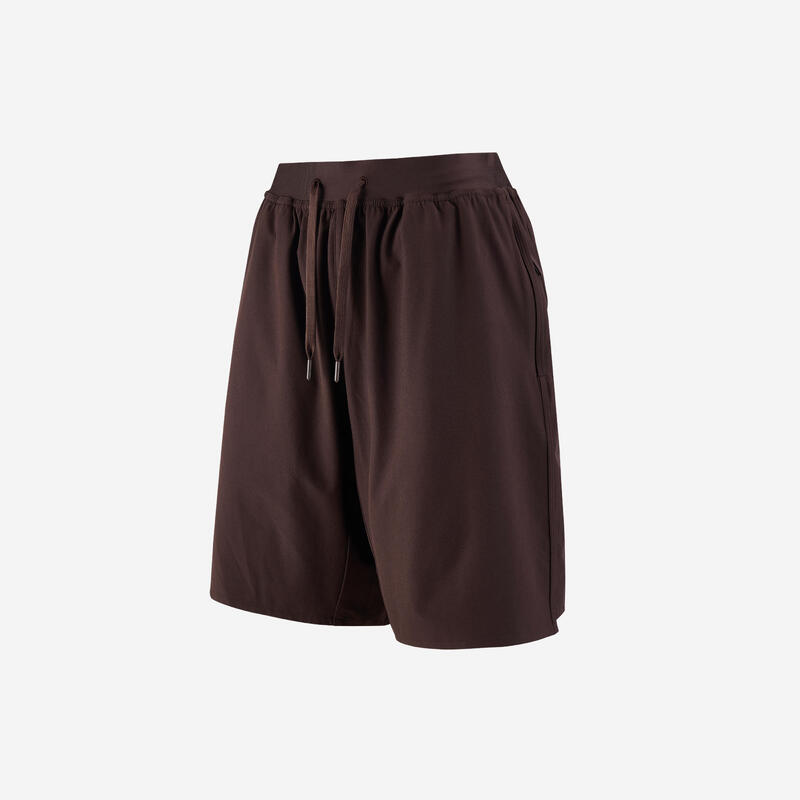 Erkek Spor Şortu - Wenge Kahverengi - 500