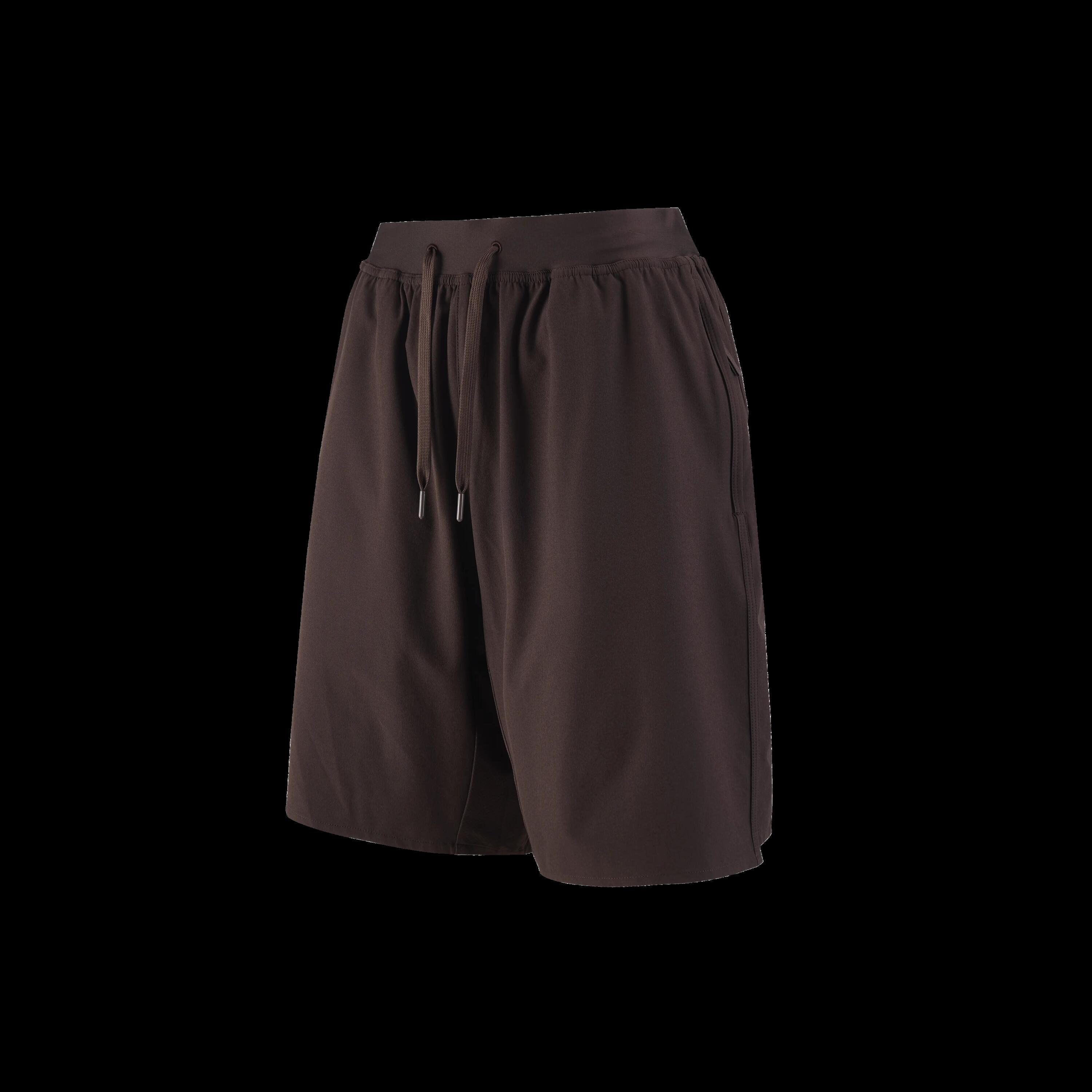 Erkek Spor Şortu - Wenge Kahverengi - 500 34/37