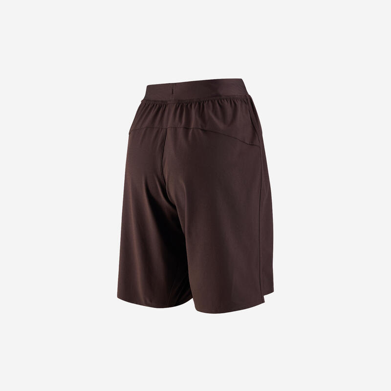 Pantalon scurt fitness cardio training 500 Maro Bărbați